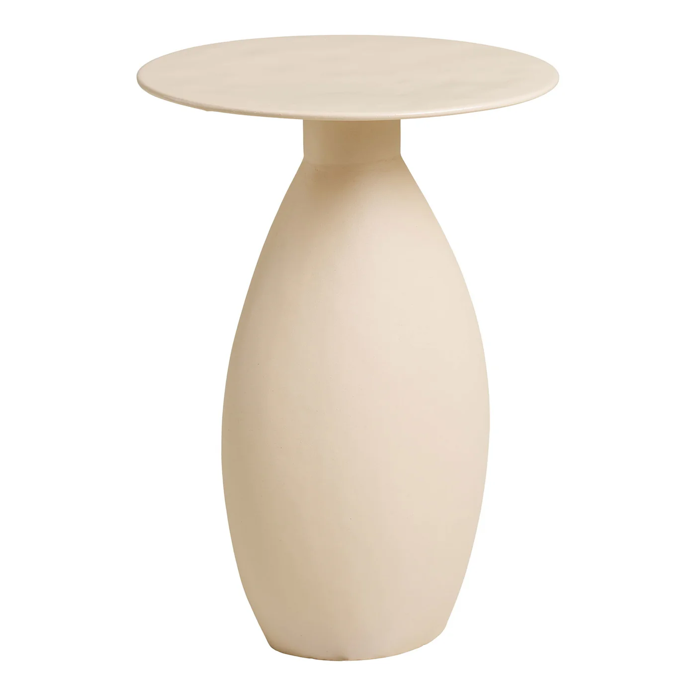 House Nordic - Bijzettafel Off-White Metaal - Ø36x50cm - Calais - Image 3