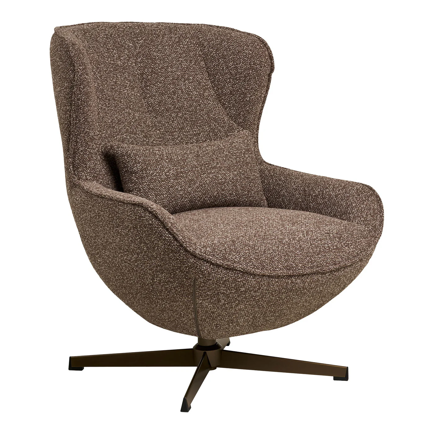 House Nordic - Fauteuil Bruin Draaibaar - 94x76x83cm - Blenheim