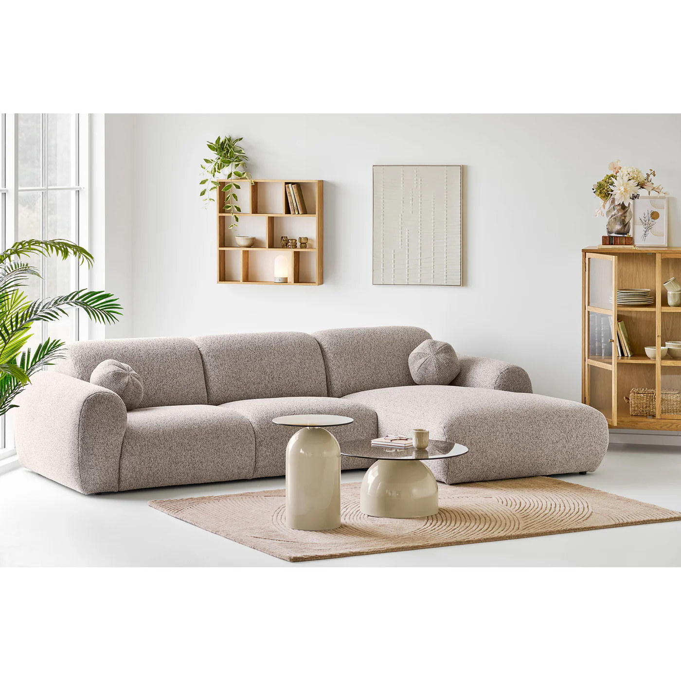 House Nordic - Loungebank Grijs Rechts - 180x120x78cm - Clyde - Image 2