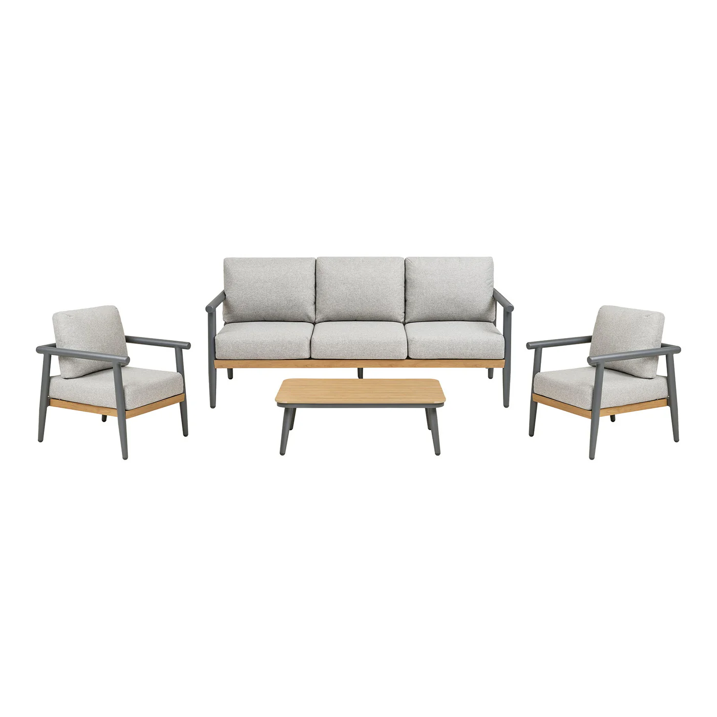 House Nordic - Loungeset Antraciet|Grijs - Comillas - Image 3