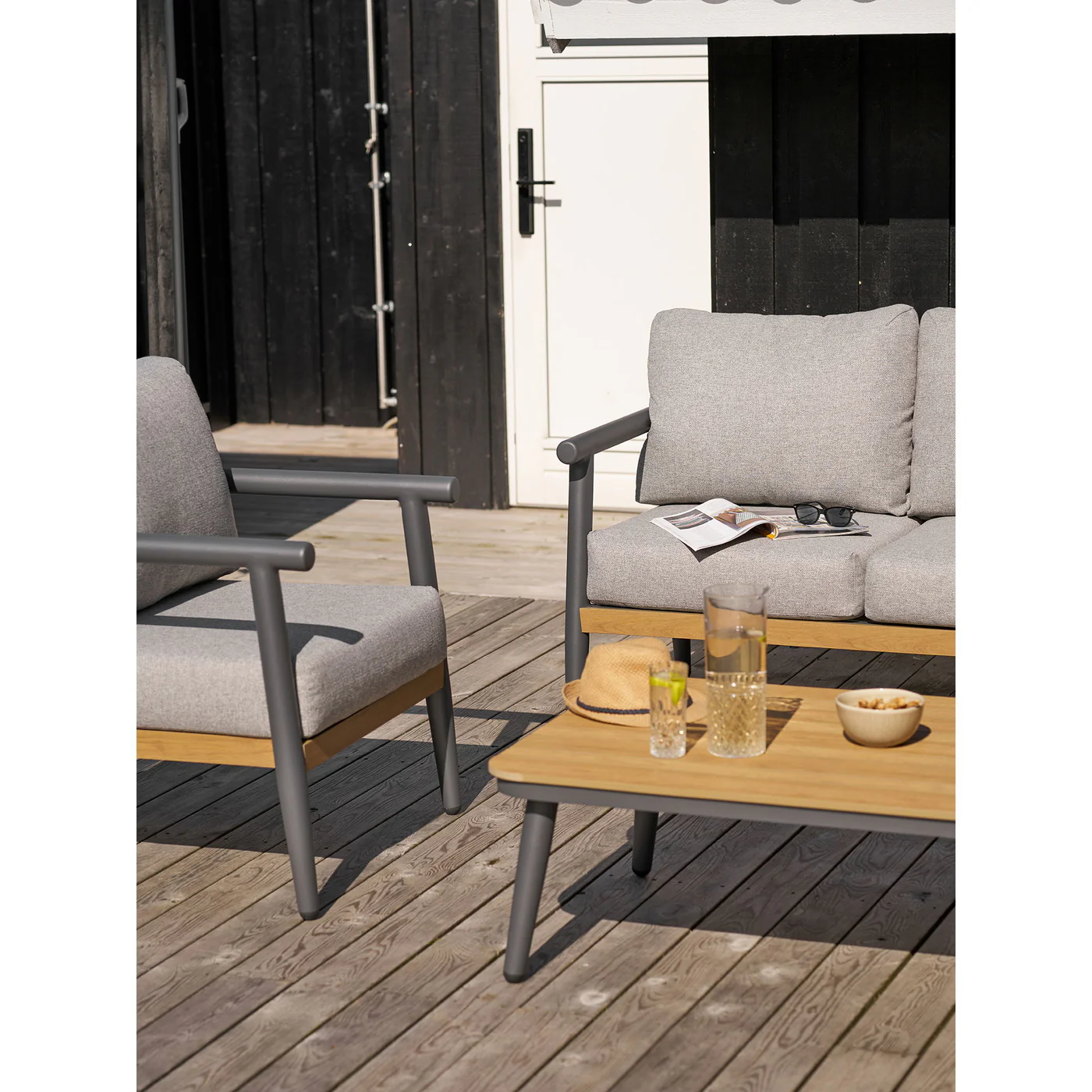 House Nordic - Loungeset Antraciet|Grijs - Comillas - Image 4