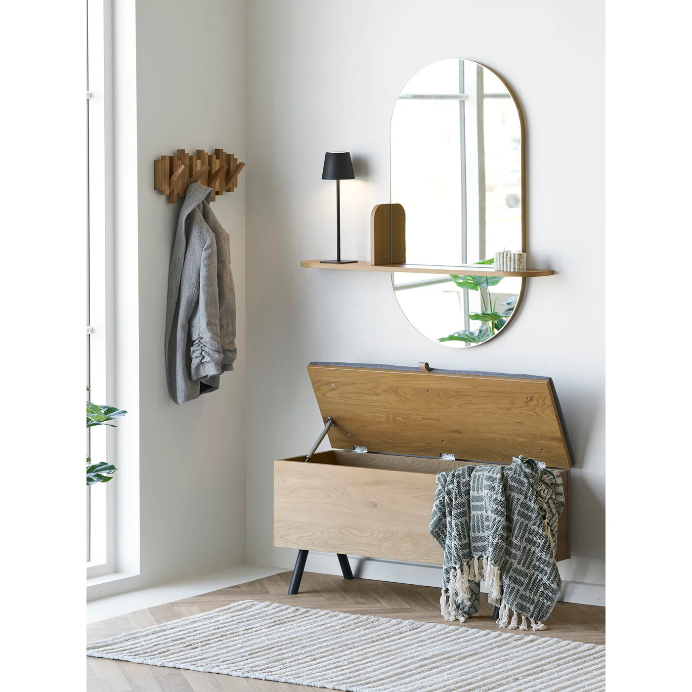 House Nordic - Opbergbank Naturel - 92x48x33cm - Barco - Image 2