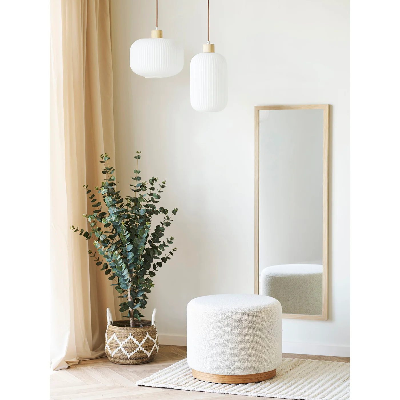 House Nordic - Plafondlamp Wit Glas - Ø30x26cm - Argalo - Image 3