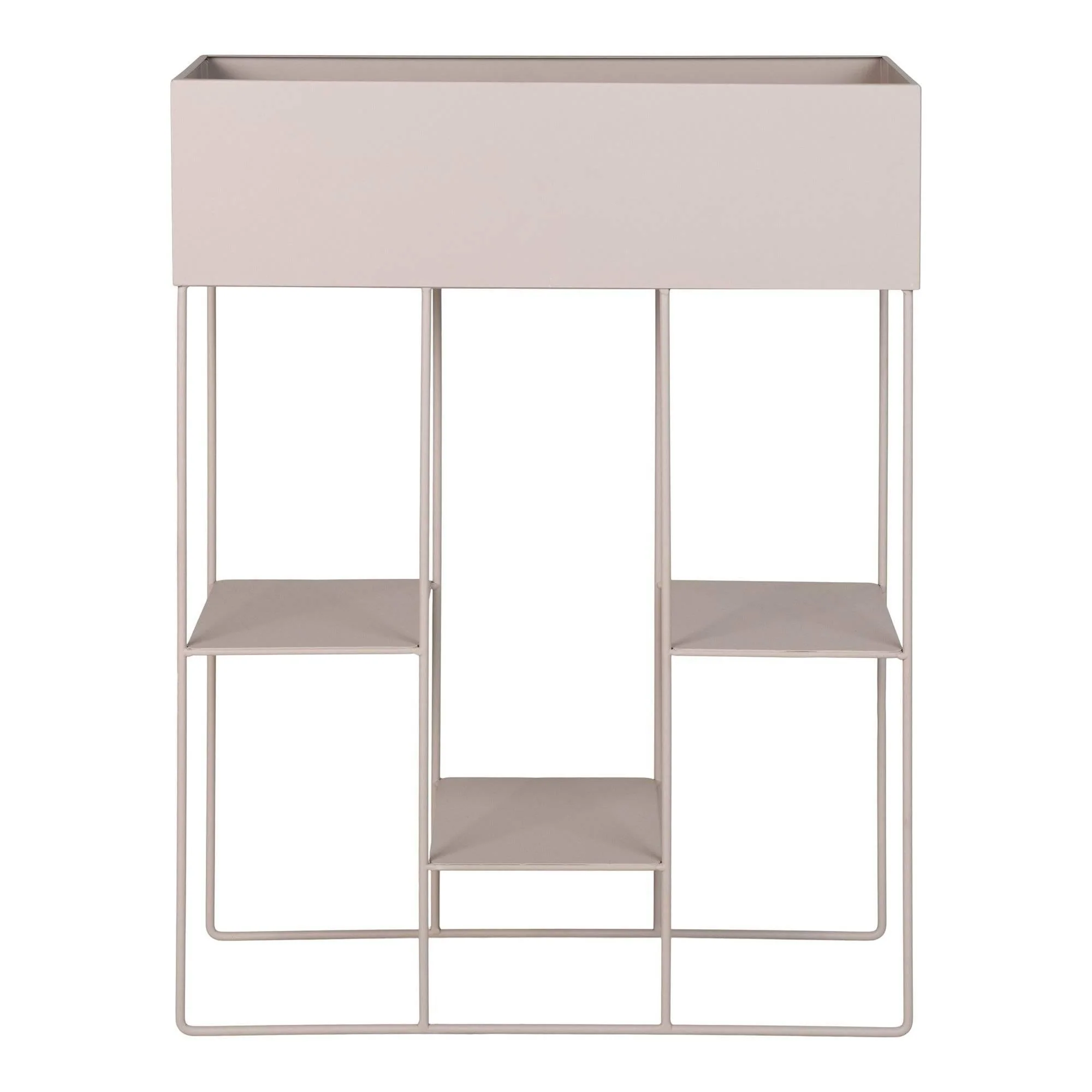 House Nordic - Plantenbak Rechthoek Zand Metaal - 60x25x80cm - Rabo - Image 3
