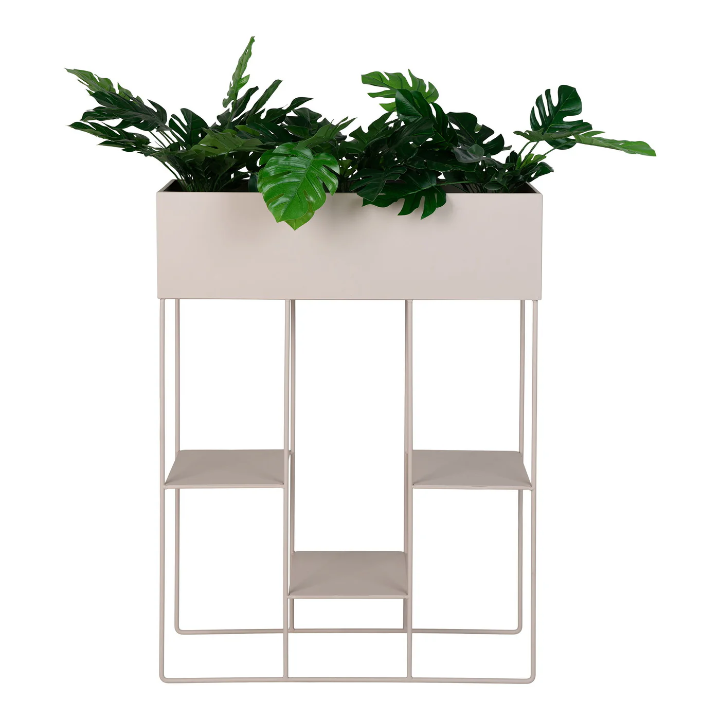 House Nordic - Plantenbak Rechthoek Zand Metaal - 60x25x80cm - Rabo - Image 5