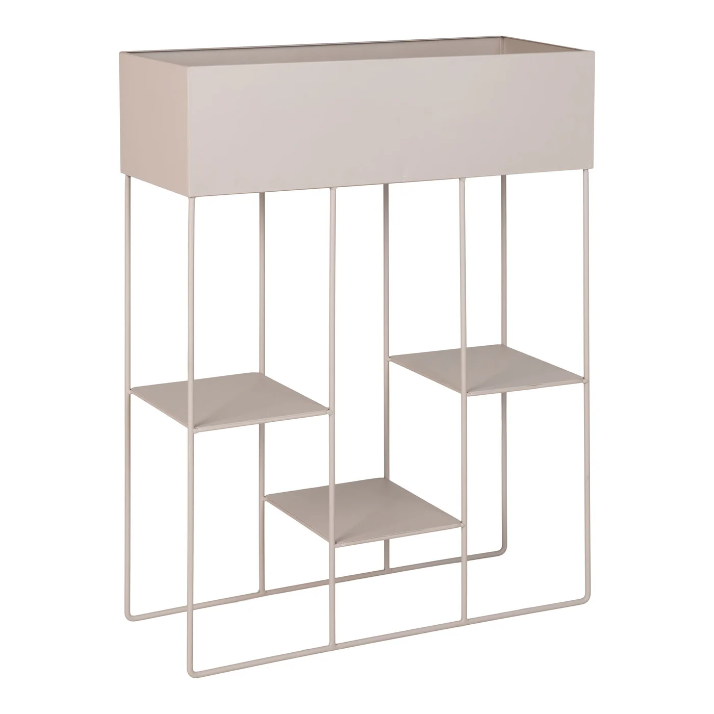 House Nordic - Plantenbak Rechthoek Zand Metaal - 60x25x80cm - Rabo - Image 6