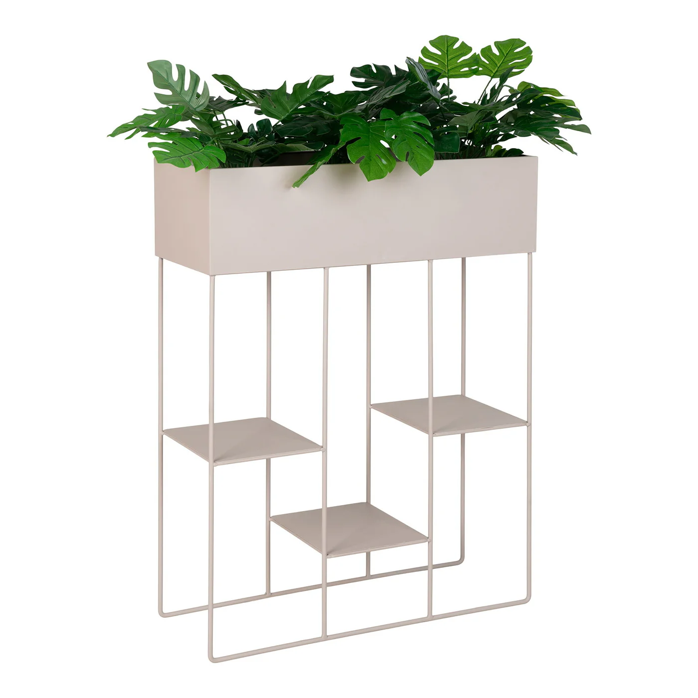 House Nordic - Plantenbak Rechthoek Zand Metaal - 60x25x80cm - Rabo - Image 7