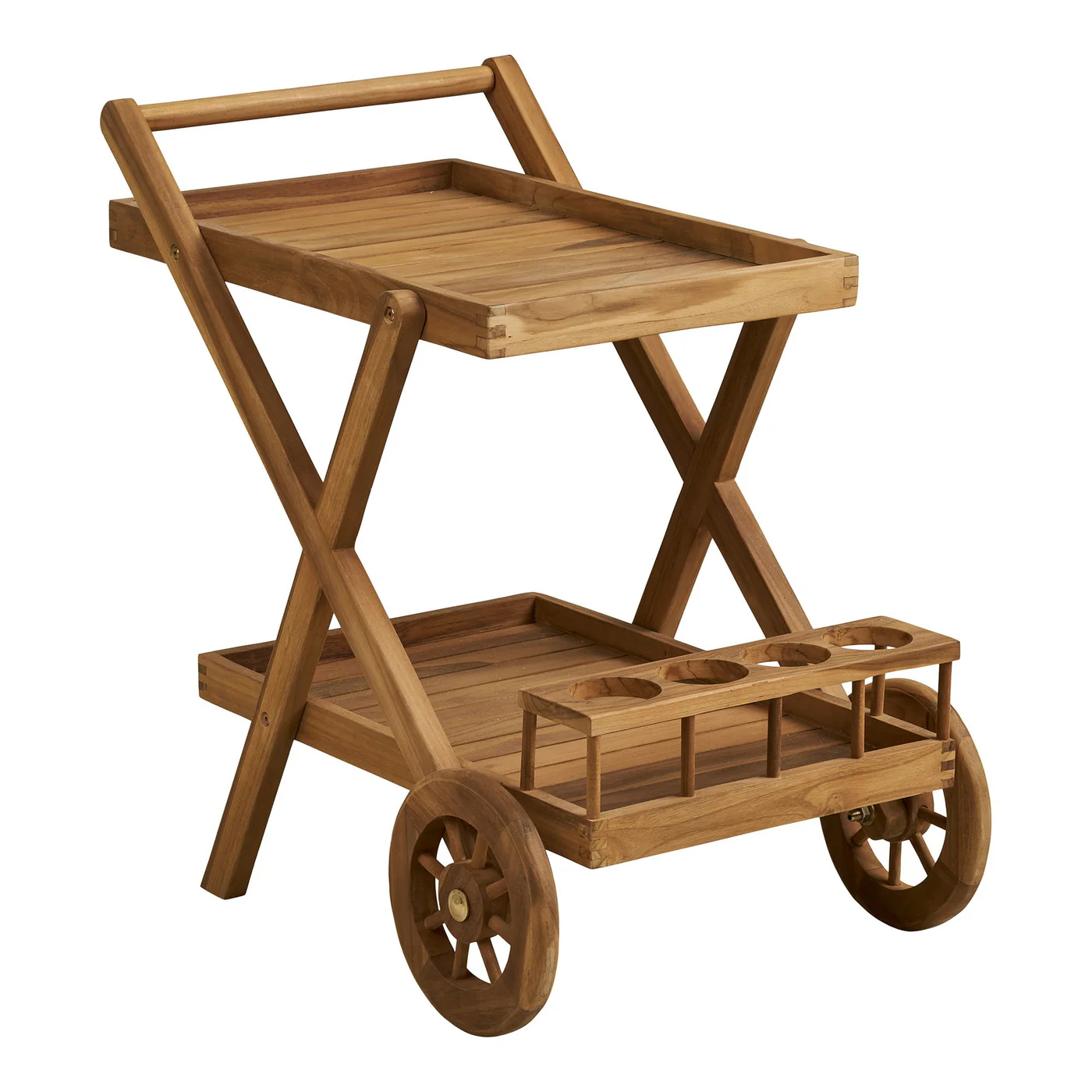 House Nordic - Trolley Naturel Hout - 50x86x81cm - Pasaku
