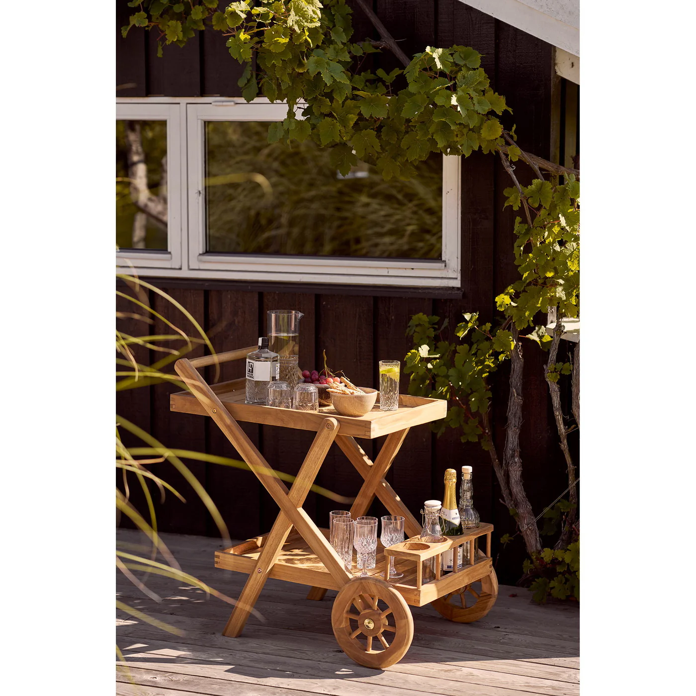 House Nordic - Trolley Naturel Hout - 50x86x81cm - Pasaku - Image 2