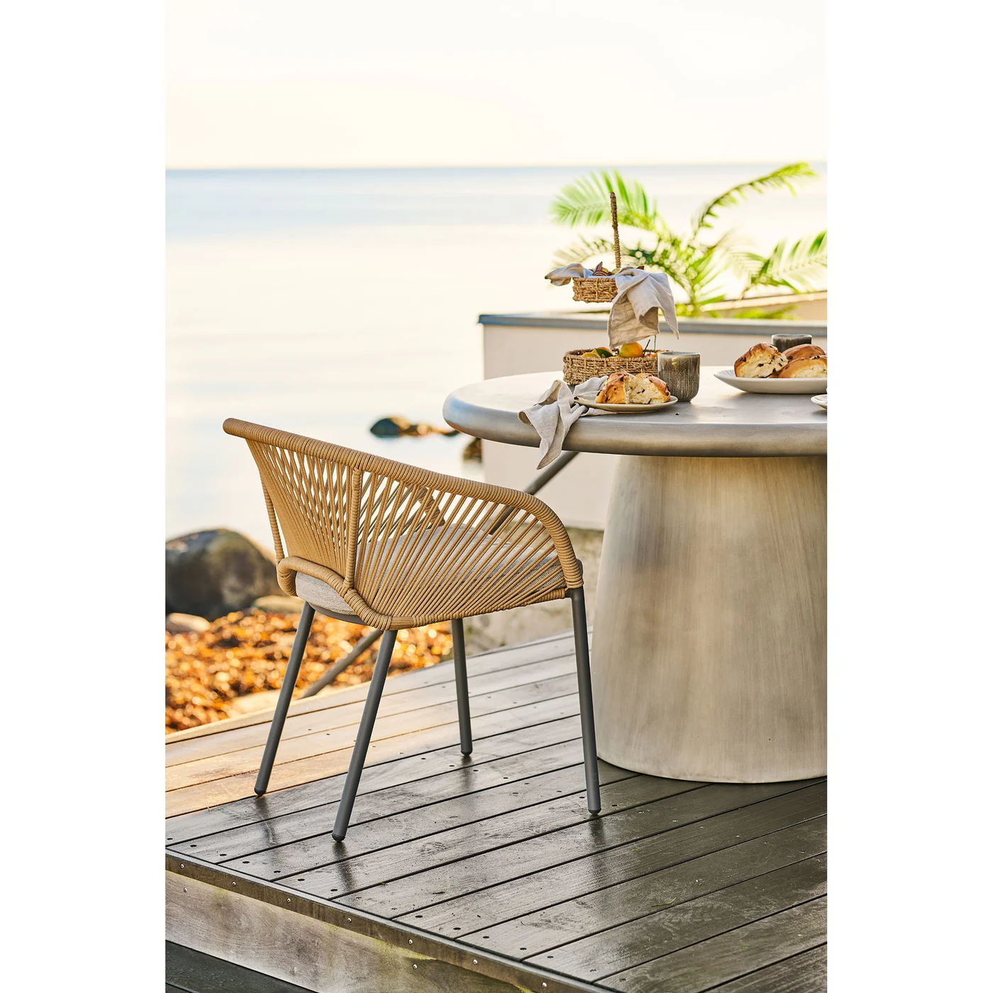House Nordic - Tuinstoel Beige|Zand - Novella - Set van 2 - Image 2