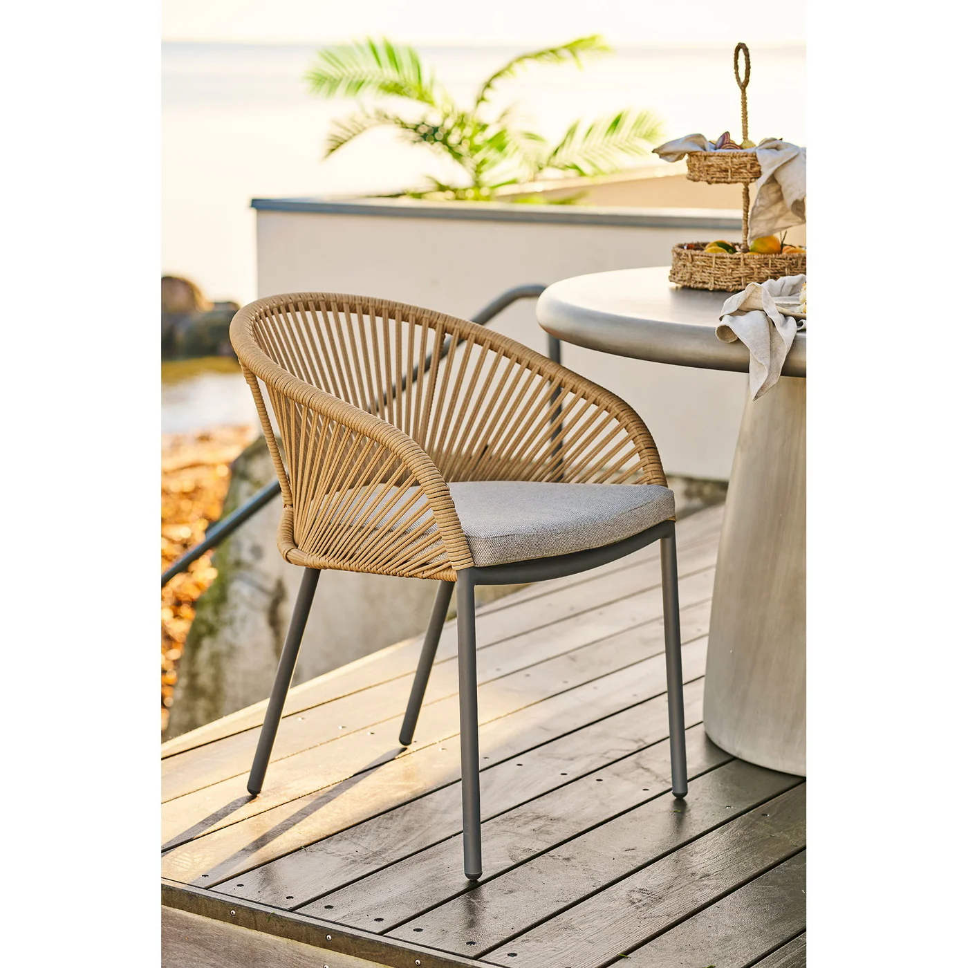 House Nordic - Tuinstoel Beige|Zand - Novella - Set van 2 - Image 7