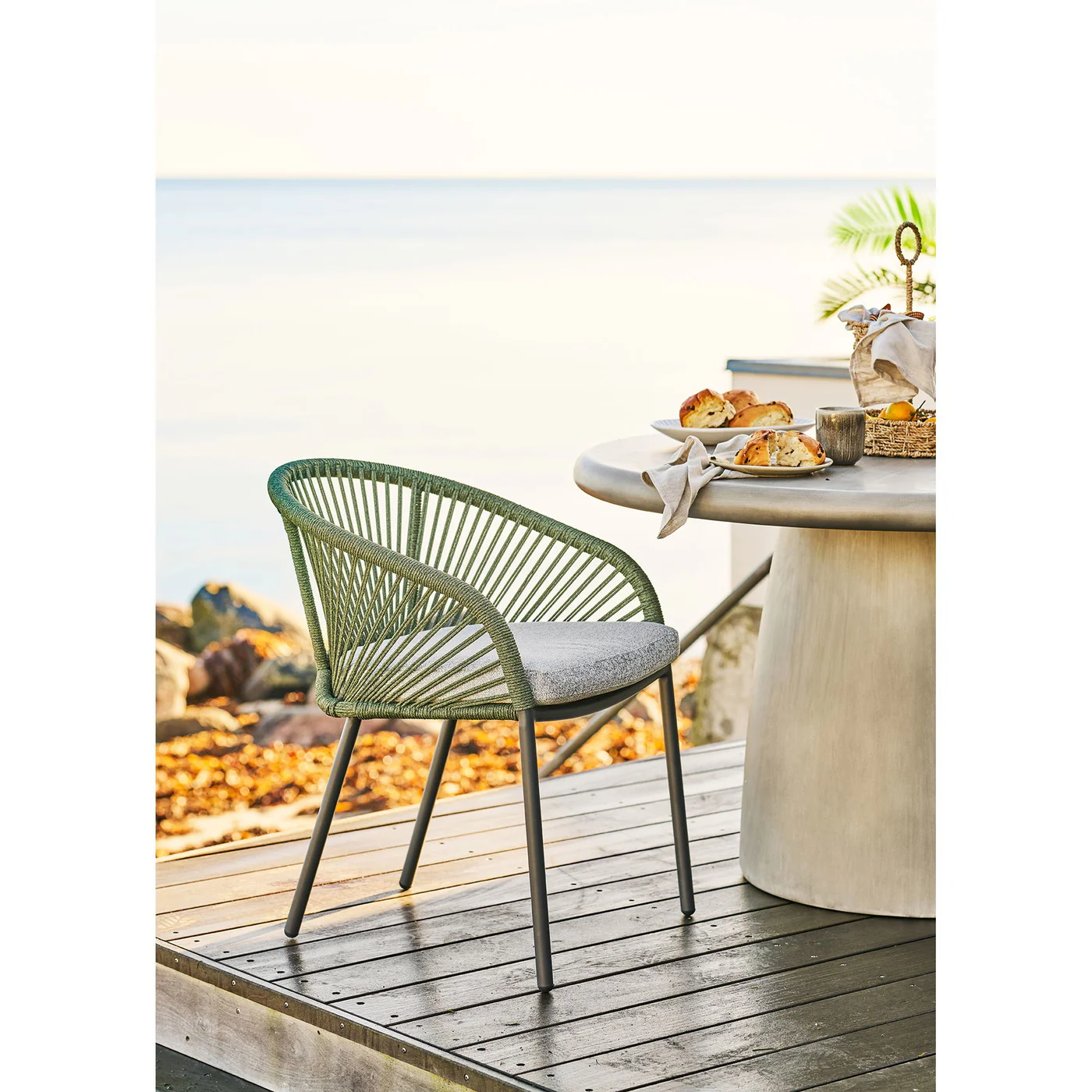 House Nordic - Tuinstoel Groen|Grijs - Novella - Set van 2 - Image 2
