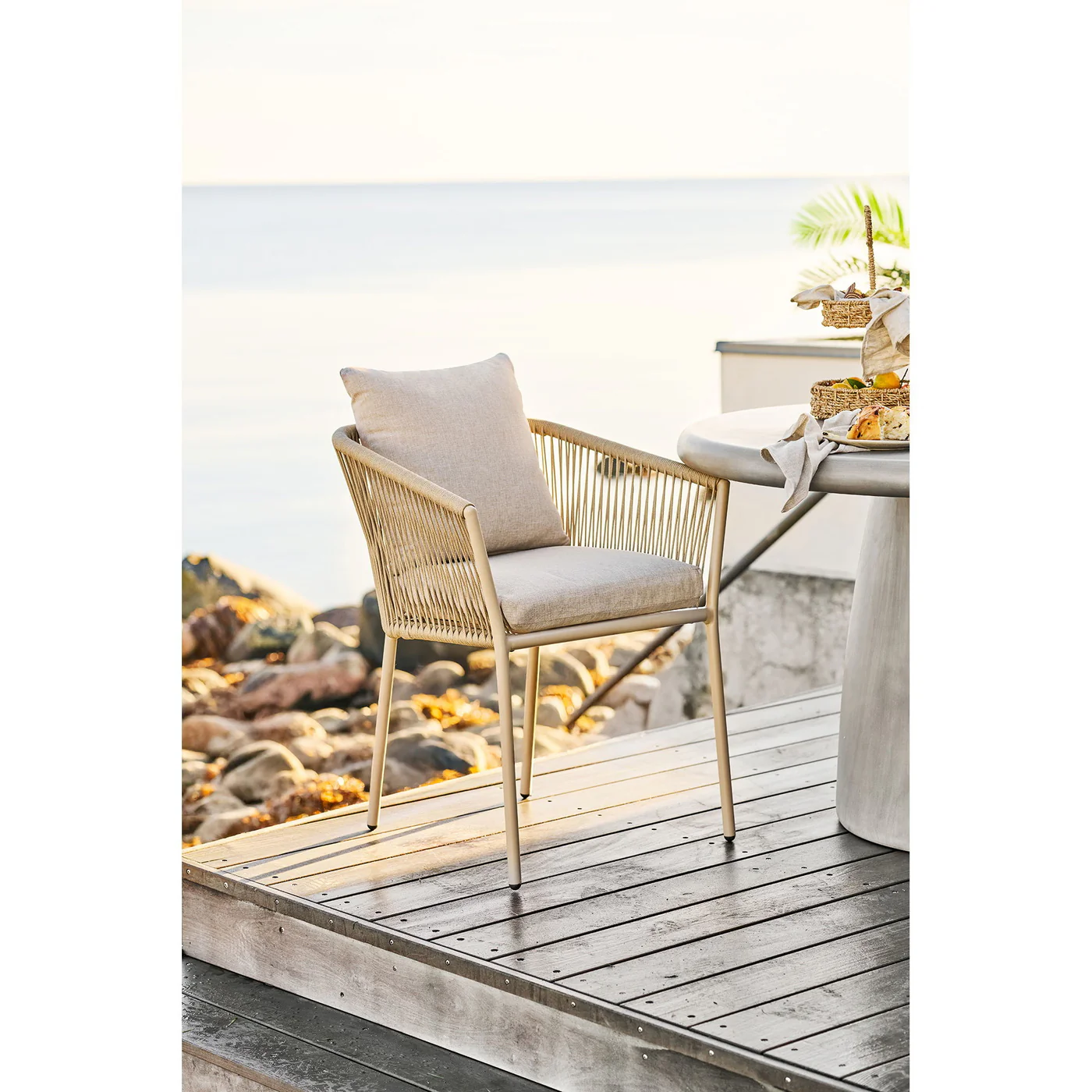 House Nordic - Tuinstoel Zand - Salerno - Set van 4 - Image 2
