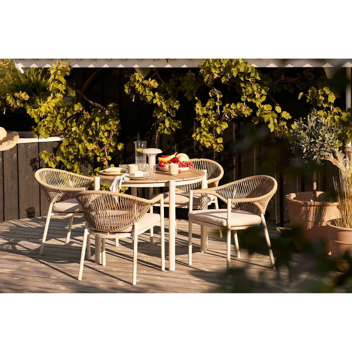 House Nordic - Tuintafel Rond - Naturel - Ø90x74cm - Abela - Image 2