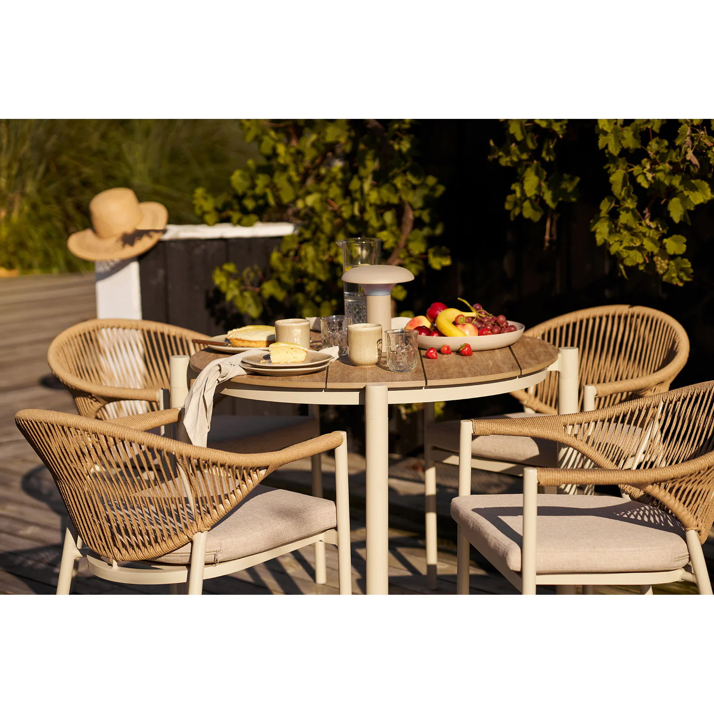 House Nordic - Tuintafel Rond - Naturel - Ø90x74cm - Abela - Image 7