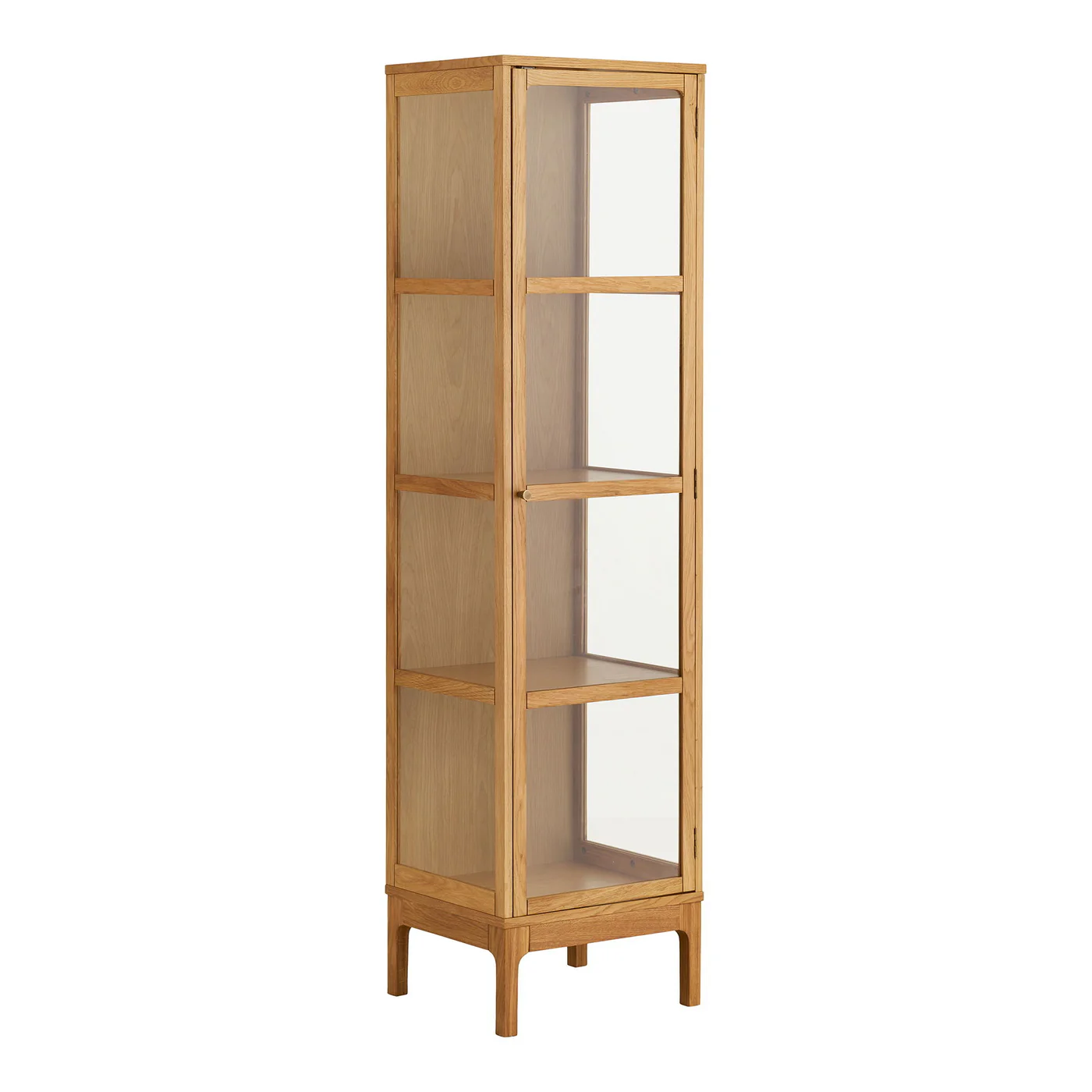 House Nordic - Vitrinekast Naturel Hout - 47x40x180cm - Zamora - Image 3