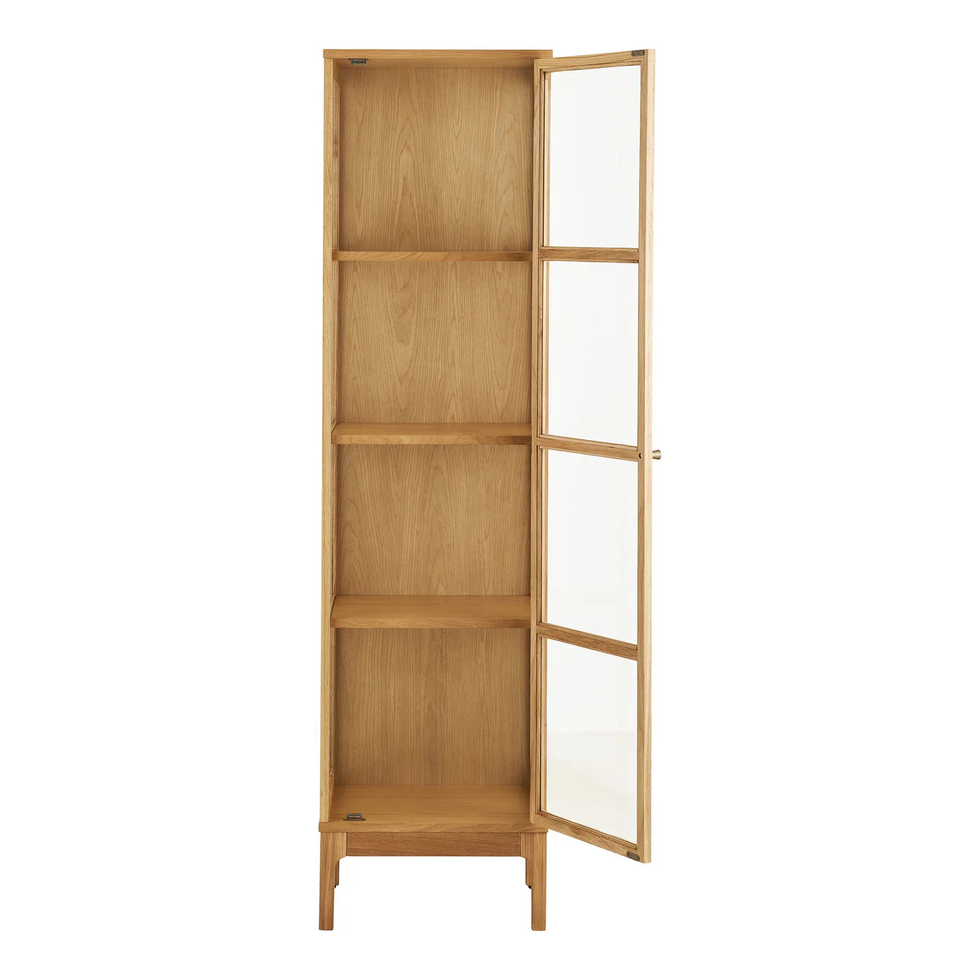House Nordic - Vitrinekast Naturel Hout - 47x40x180cm - Zamora - Image 4