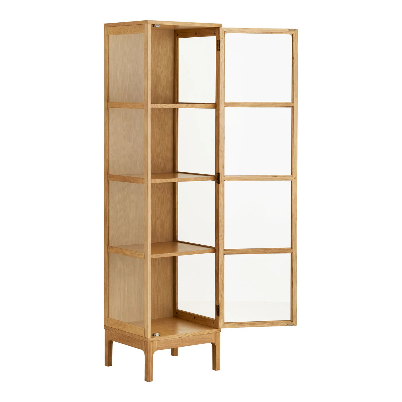 House Nordic - Vitrinekast Naturel Hout - 47x40x180cm - Zamora - Image 5