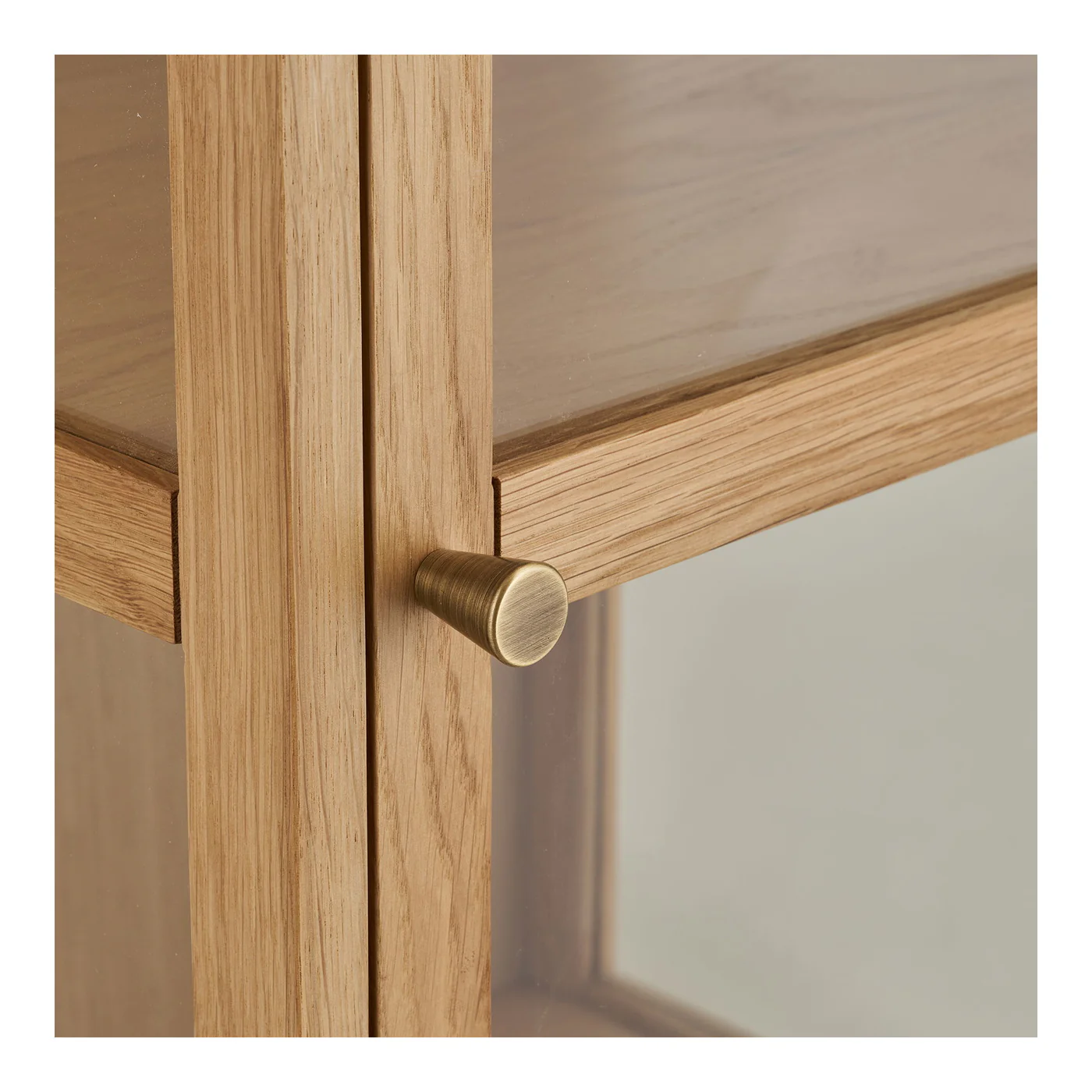 House Nordic - Vitrinekast Naturel Hout - 47x40x180cm - Zamora - Image 6