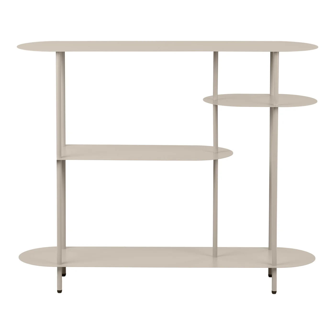 House Nordic - Wandkast Metaal Zand - 4-Planken - 118x31x97cm - Rieti