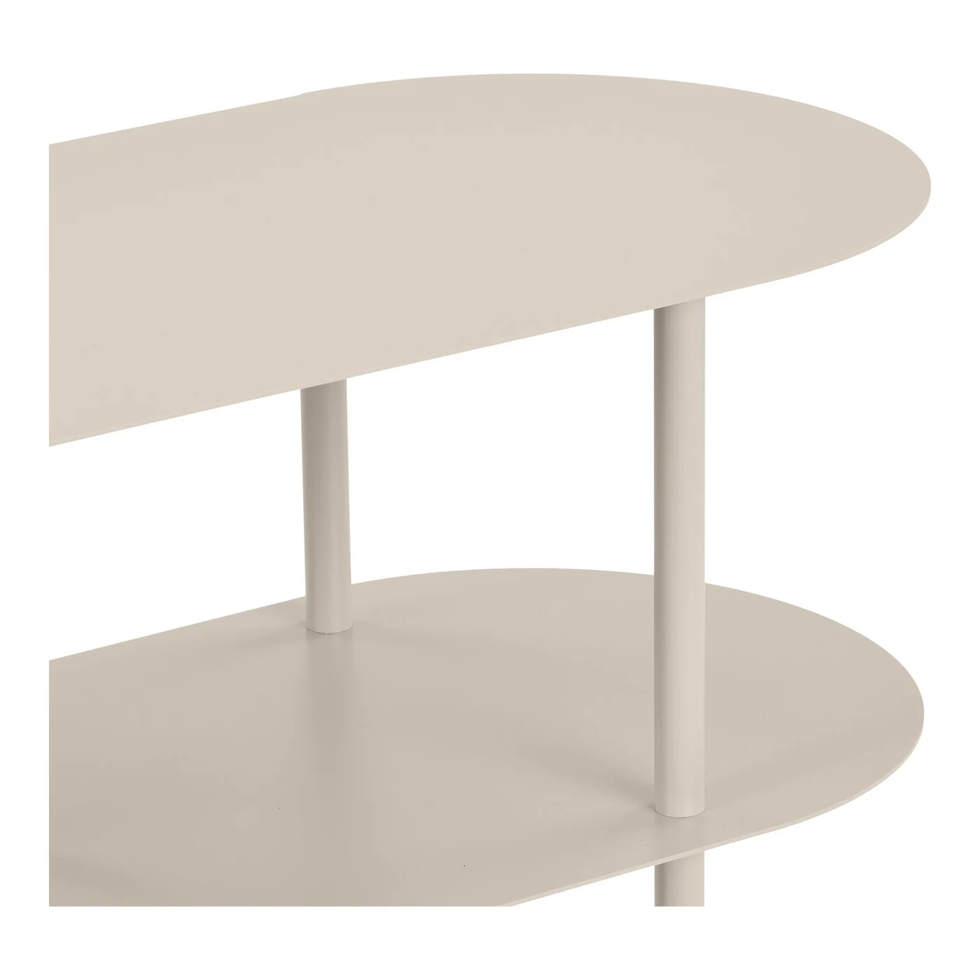 House Nordic - Wandkast Metaal Zand - 4-Planken - 118x31x97cm - Rieti - Image 5