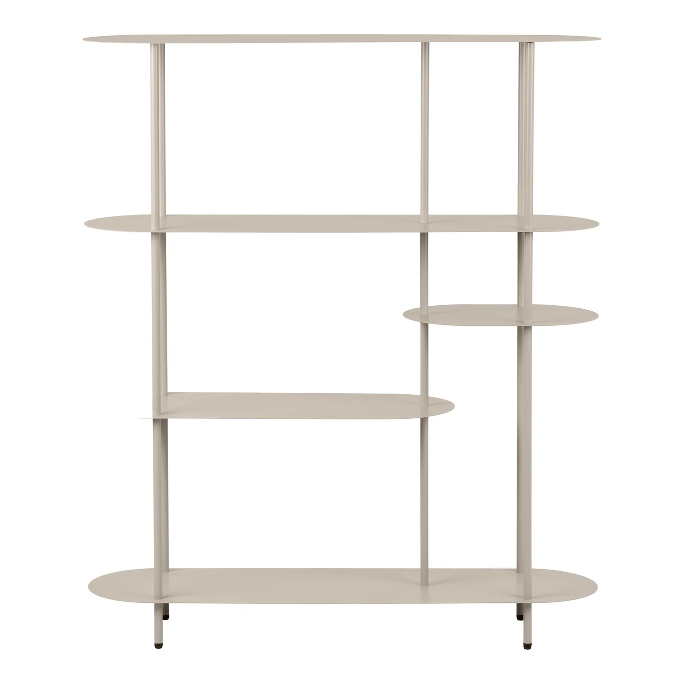 House Nordic - Wandkast Metaal Zand - 5-Planken - 118x31x139cm - Rieti