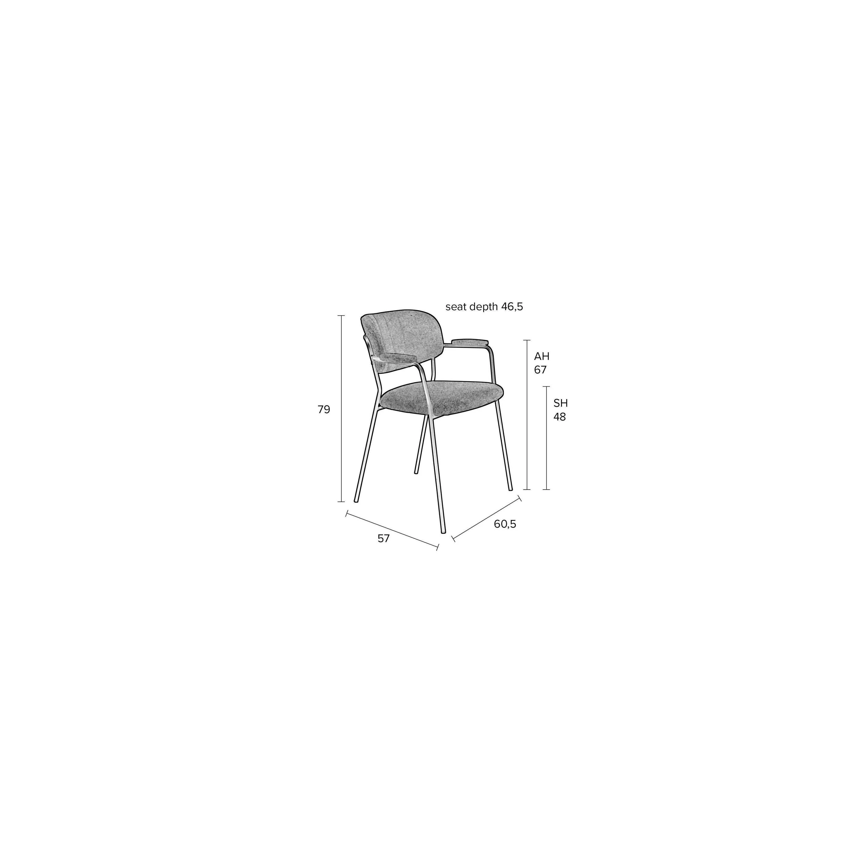 Housecraft Jolien Eetkamerstoelen Goud|Roze - Set van 2 - Image 3