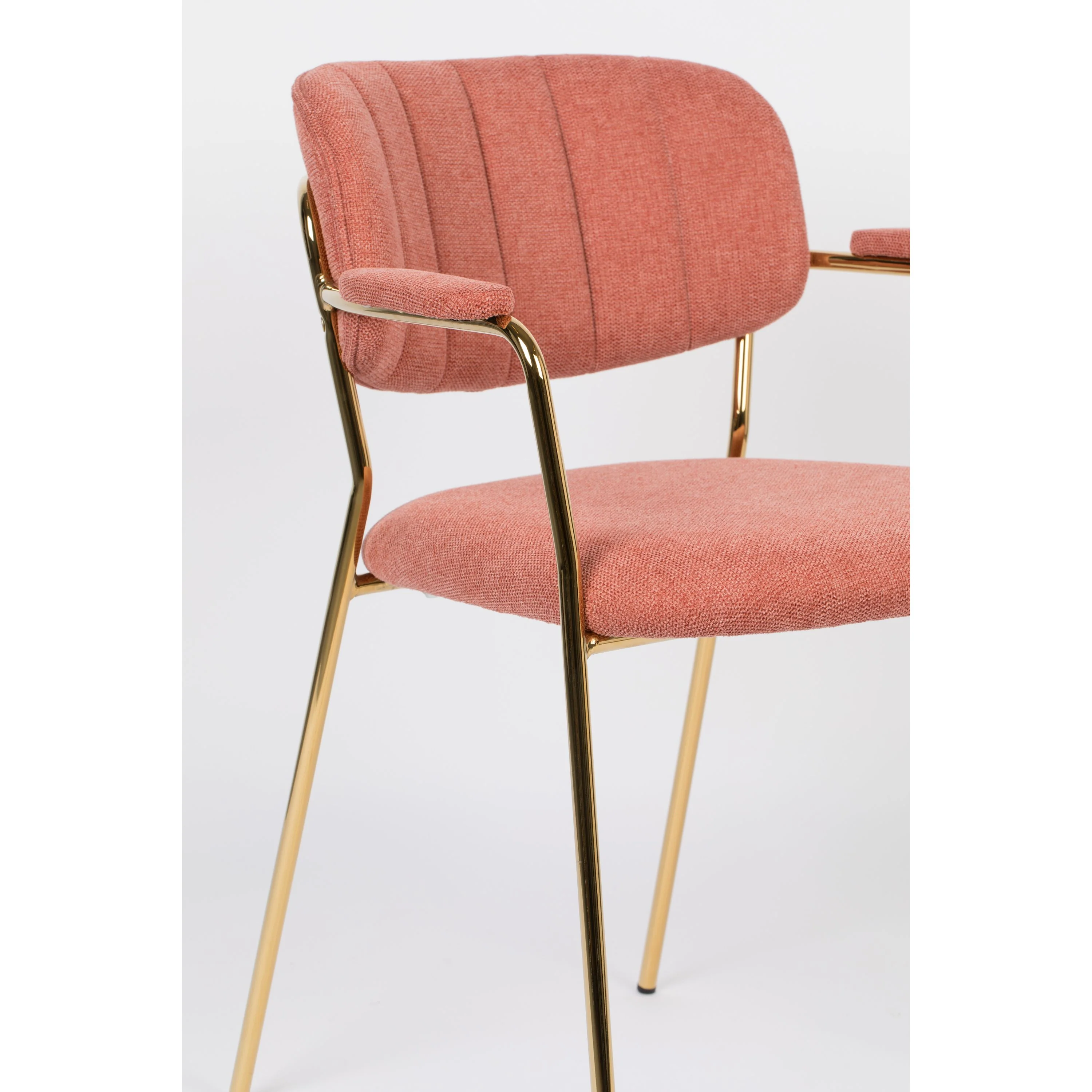 Housecraft Jolien Eetkamerstoelen Goud|Roze - Set van 2 - Image 8