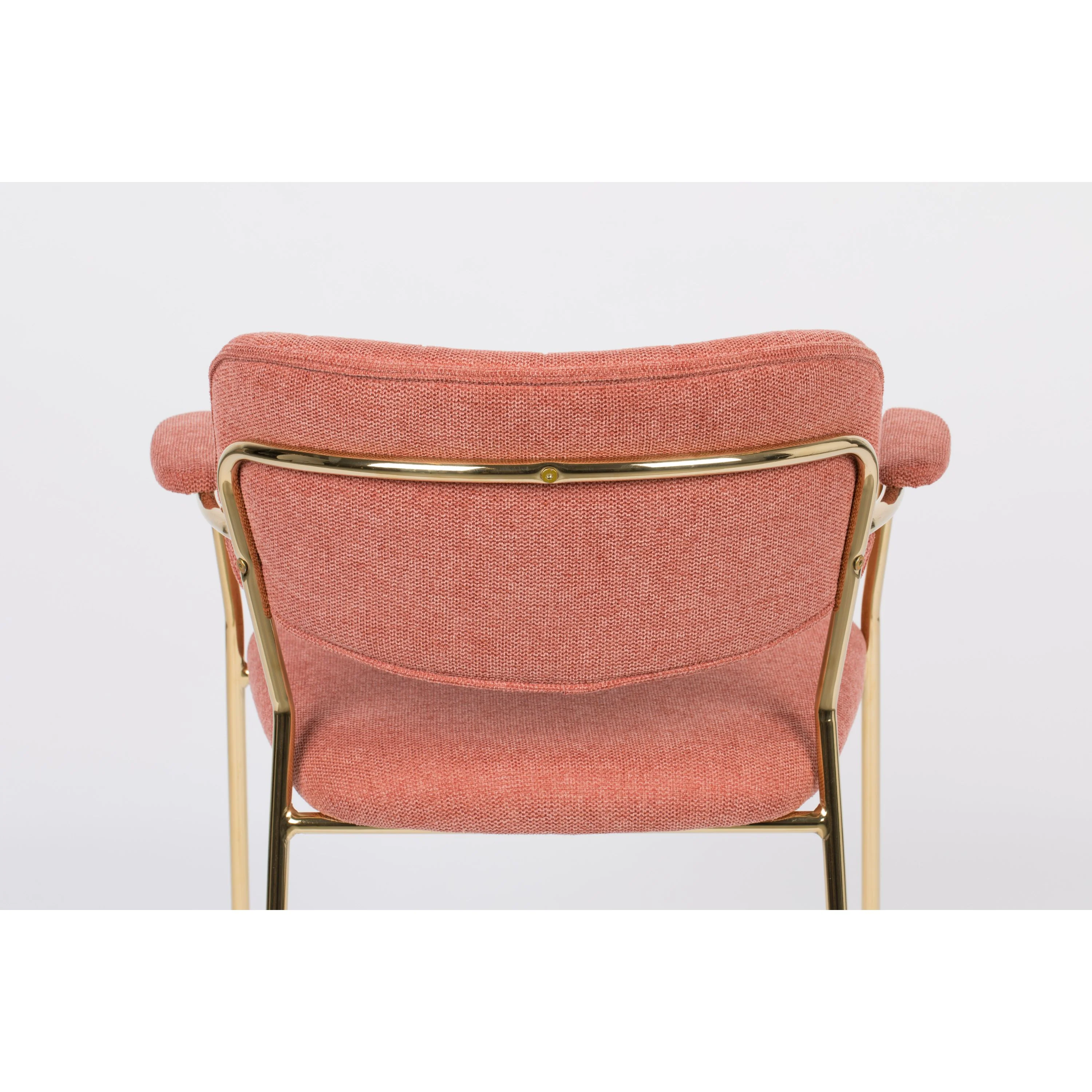 Housecraft Jolien Eetkamerstoelen Goud|Roze - Set van 2 - Image 9