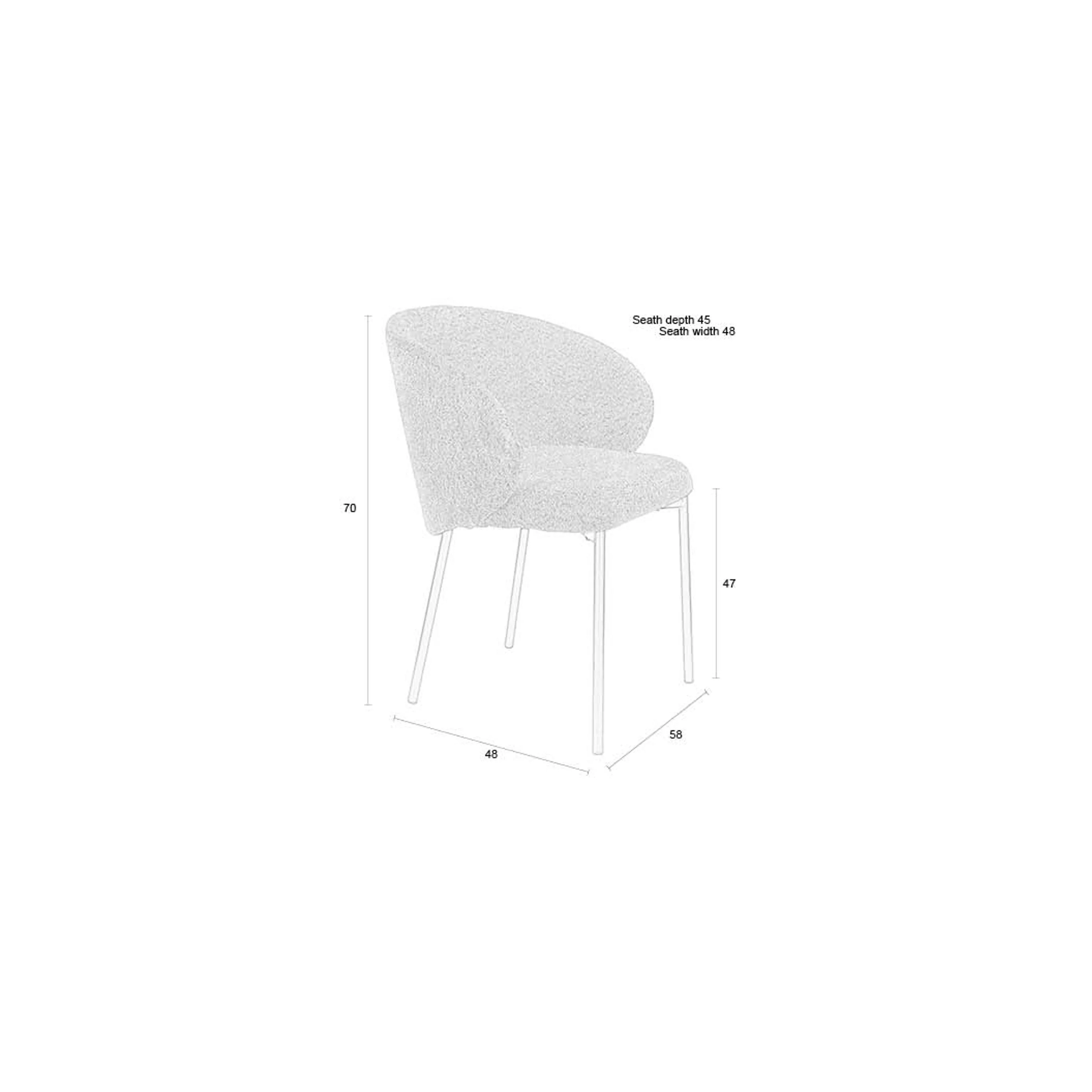 Housecraft Living Ayle Eetkamerstoelen Off White - Set van 2 - Image 11