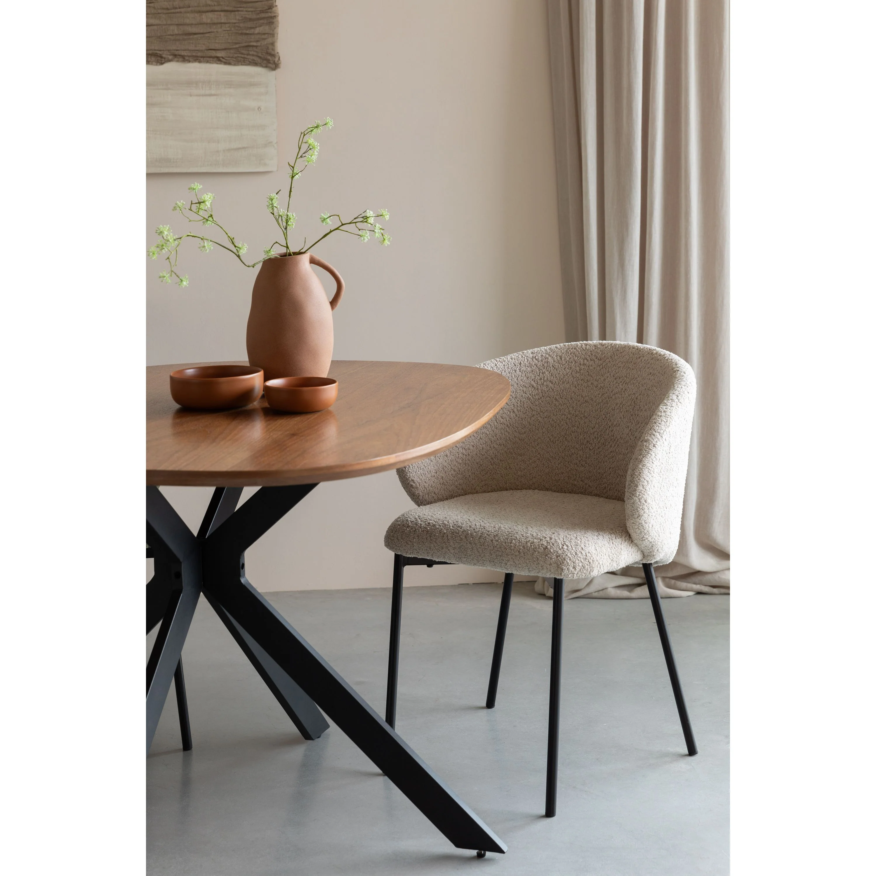 Housecraft Living Ayle Eetkamerstoelen Off White - Set van 2 - Image 2