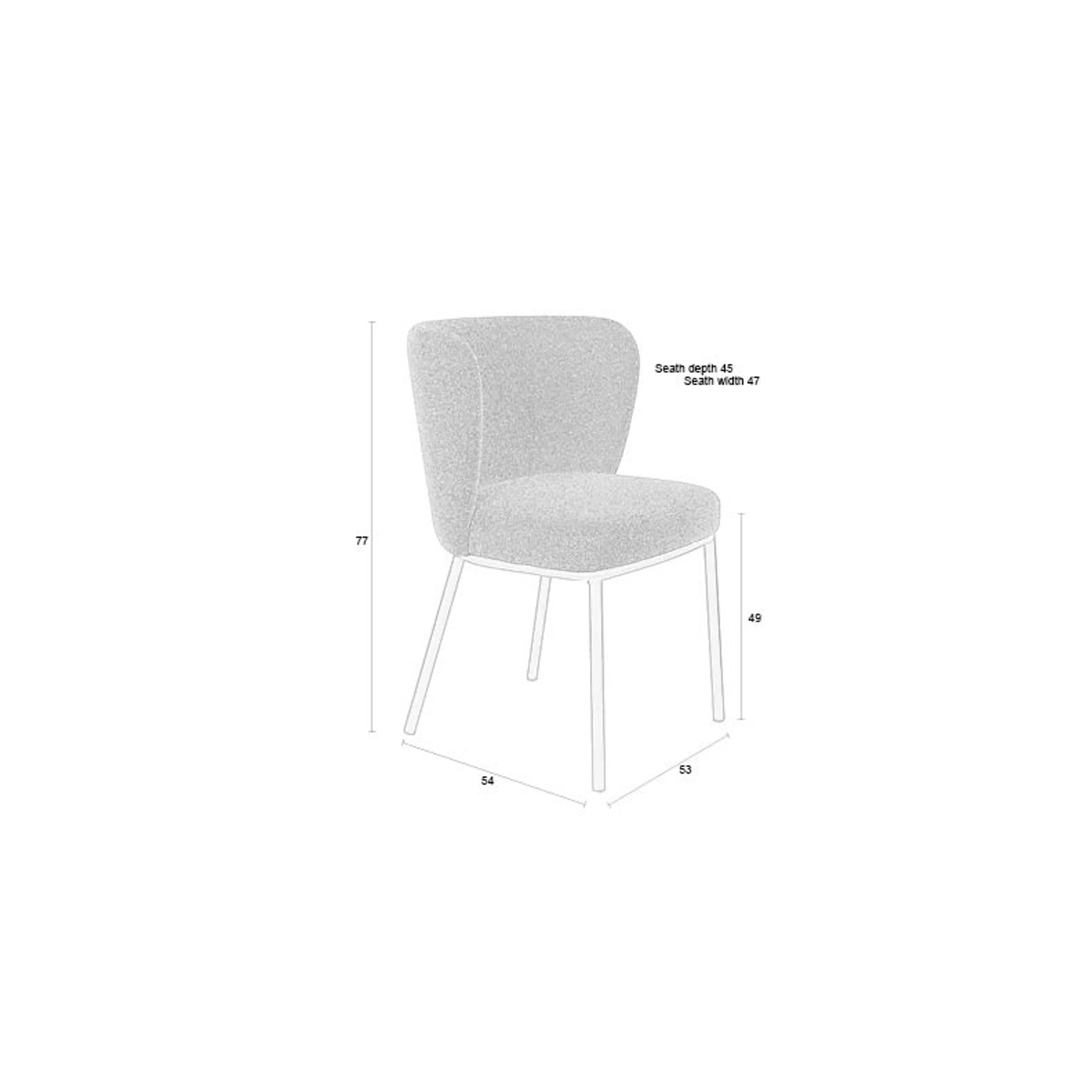 Housecraft Living Guus Eetkamerstoelen Bruin - Set van 2 - Image 11
