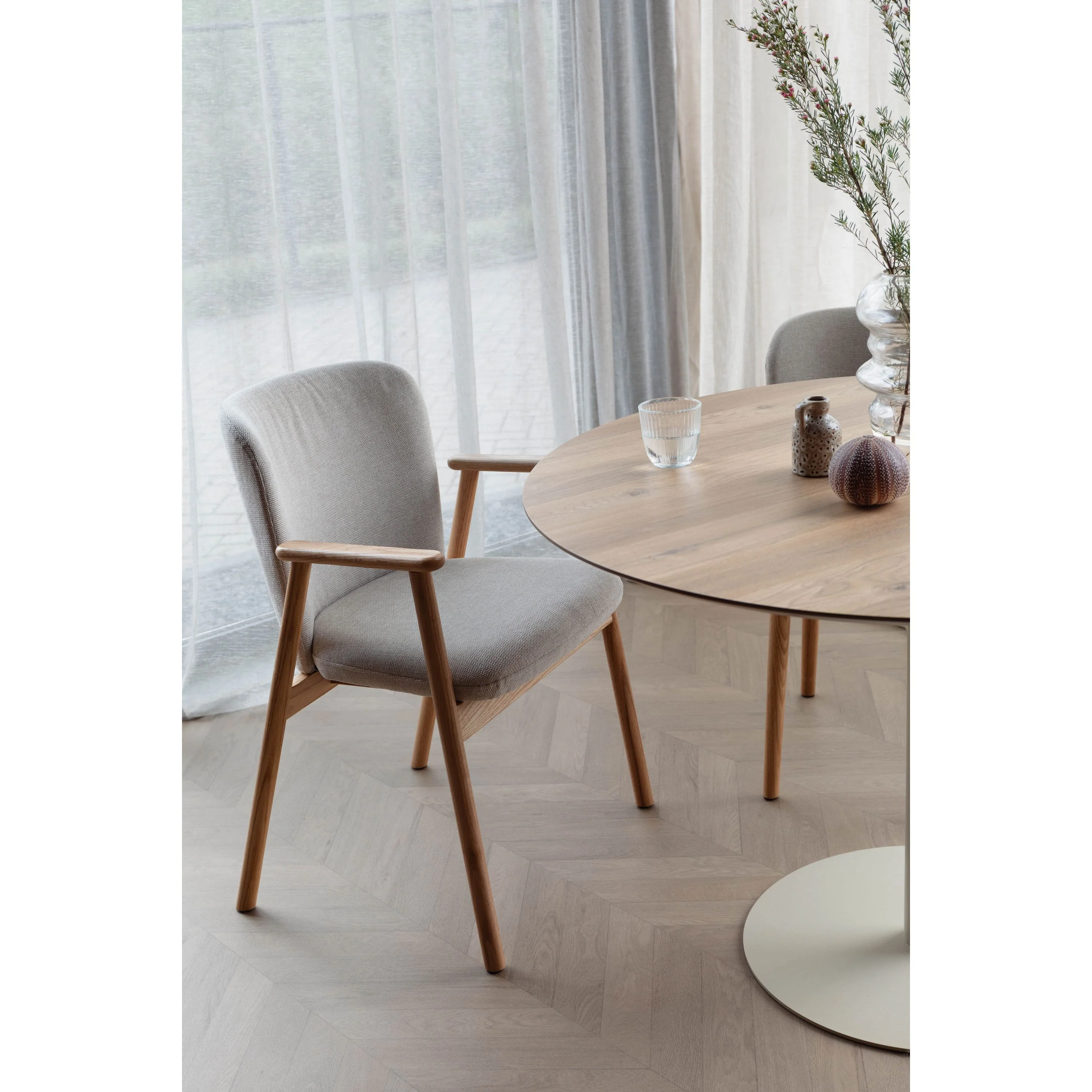 Housecraft Living Kenna Eetkamerstoelen Beige - Set van 2 - Image 11