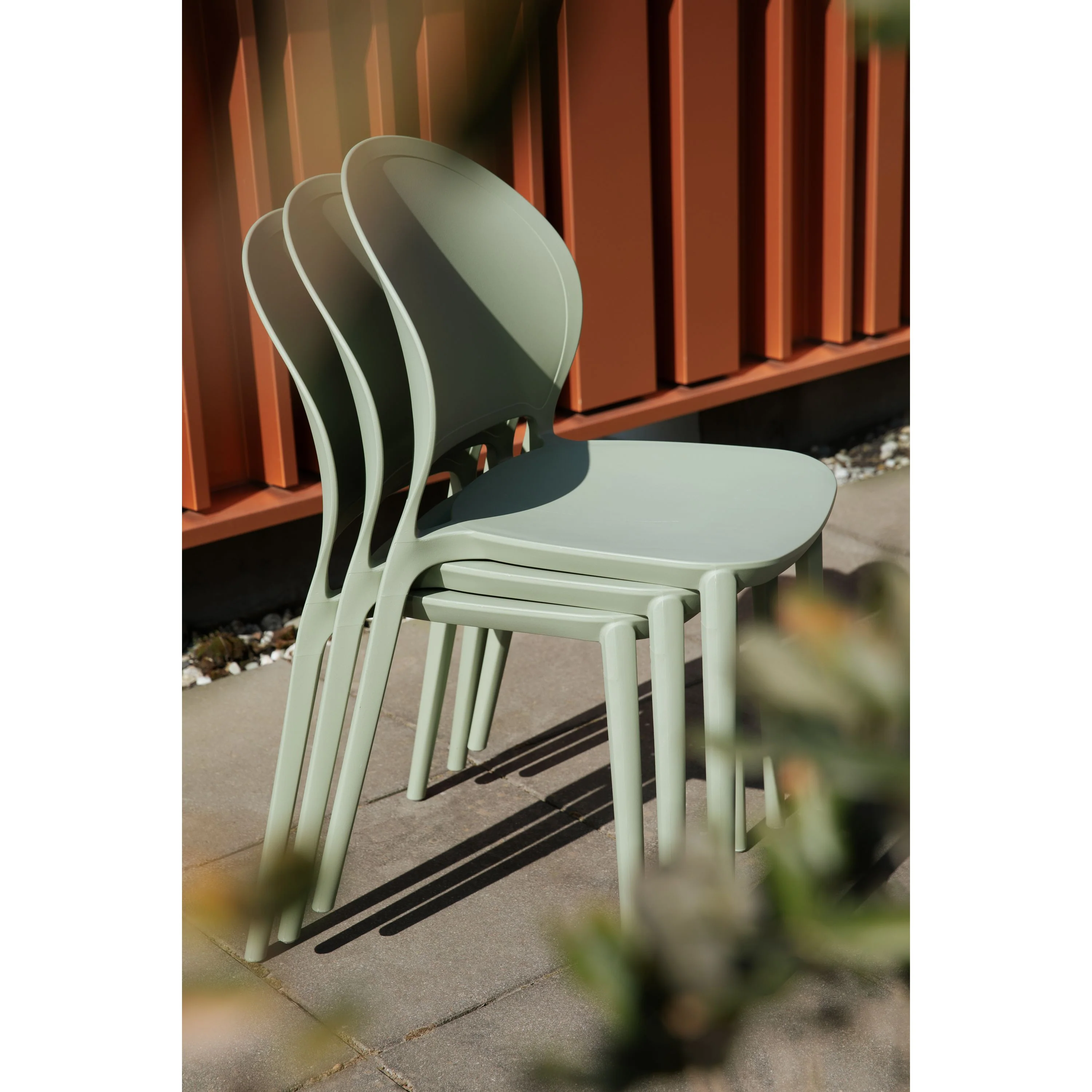 Housecraft Sjoerd Tuinstoelen Kunststof Beige - Set van 4 - Image 2
