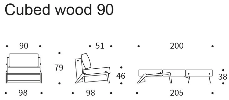 Innovation Cubed Slaapstoel Rood | Eiken - Image 3