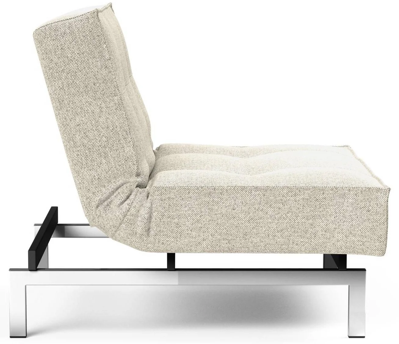 Innovation Splitback Slaapstoel Gebroken Wit | Chroom - Image 3