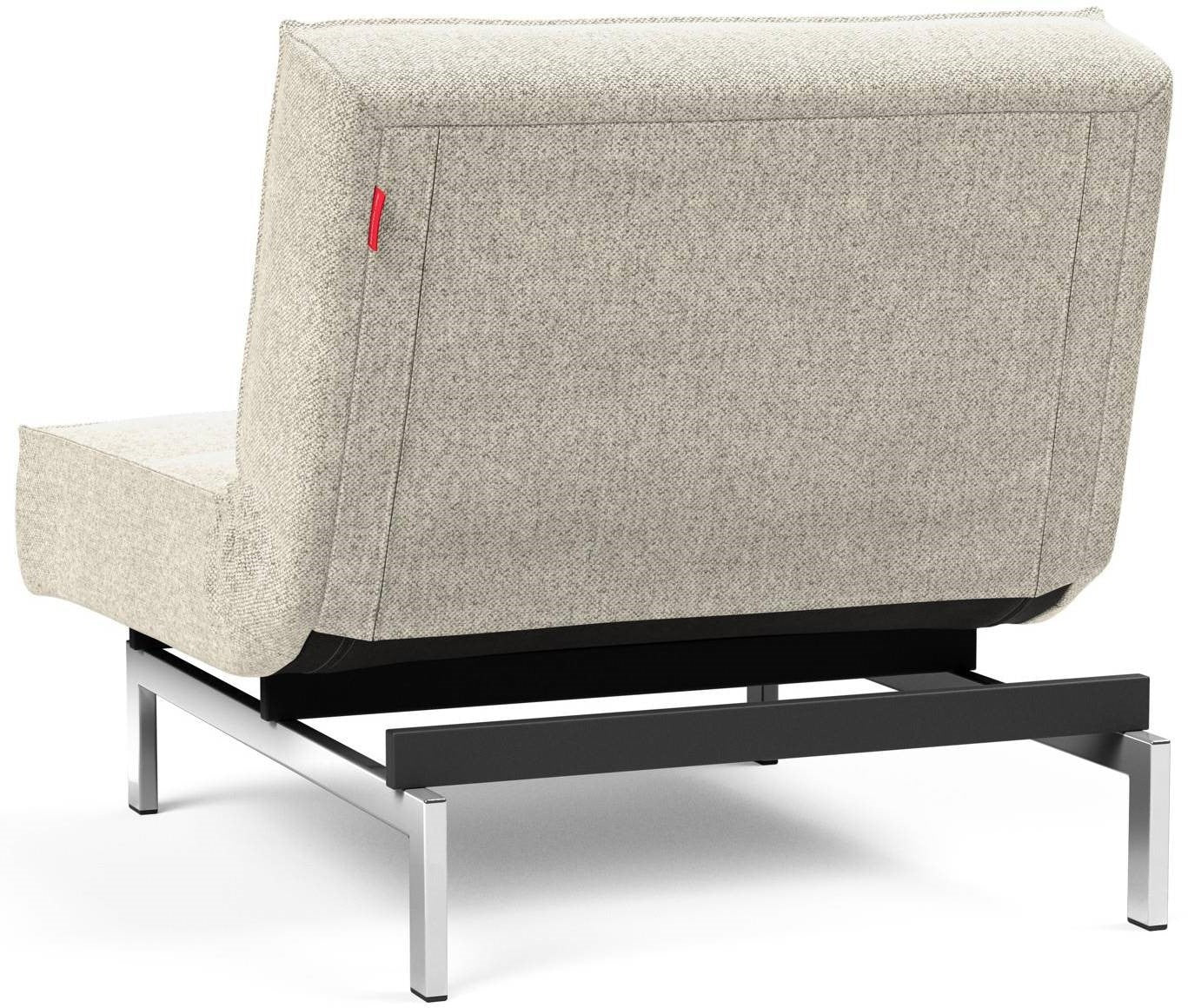 Innovation Splitback Slaapstoel Gebroken Wit | Chroom - Image 7