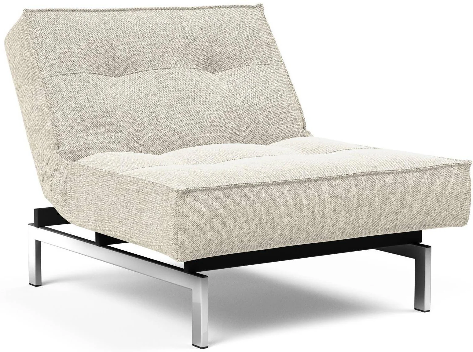 Innovation Splitback Slaapstoel Gebroken Wit | Chroom - Image 9