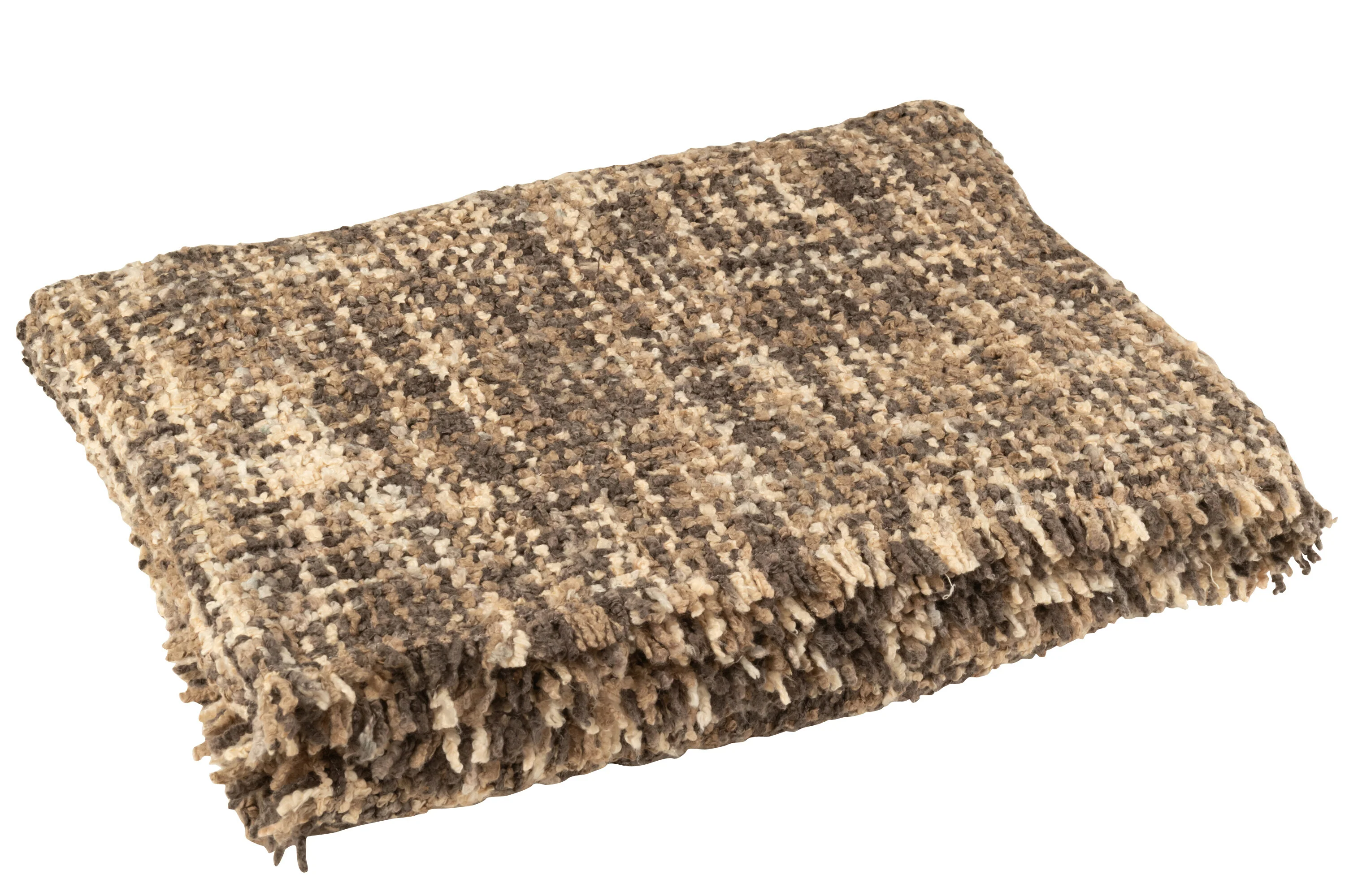 J-Line plaid Tweed - katoen - bruin|beige - 180 x 130 cm - Image 4