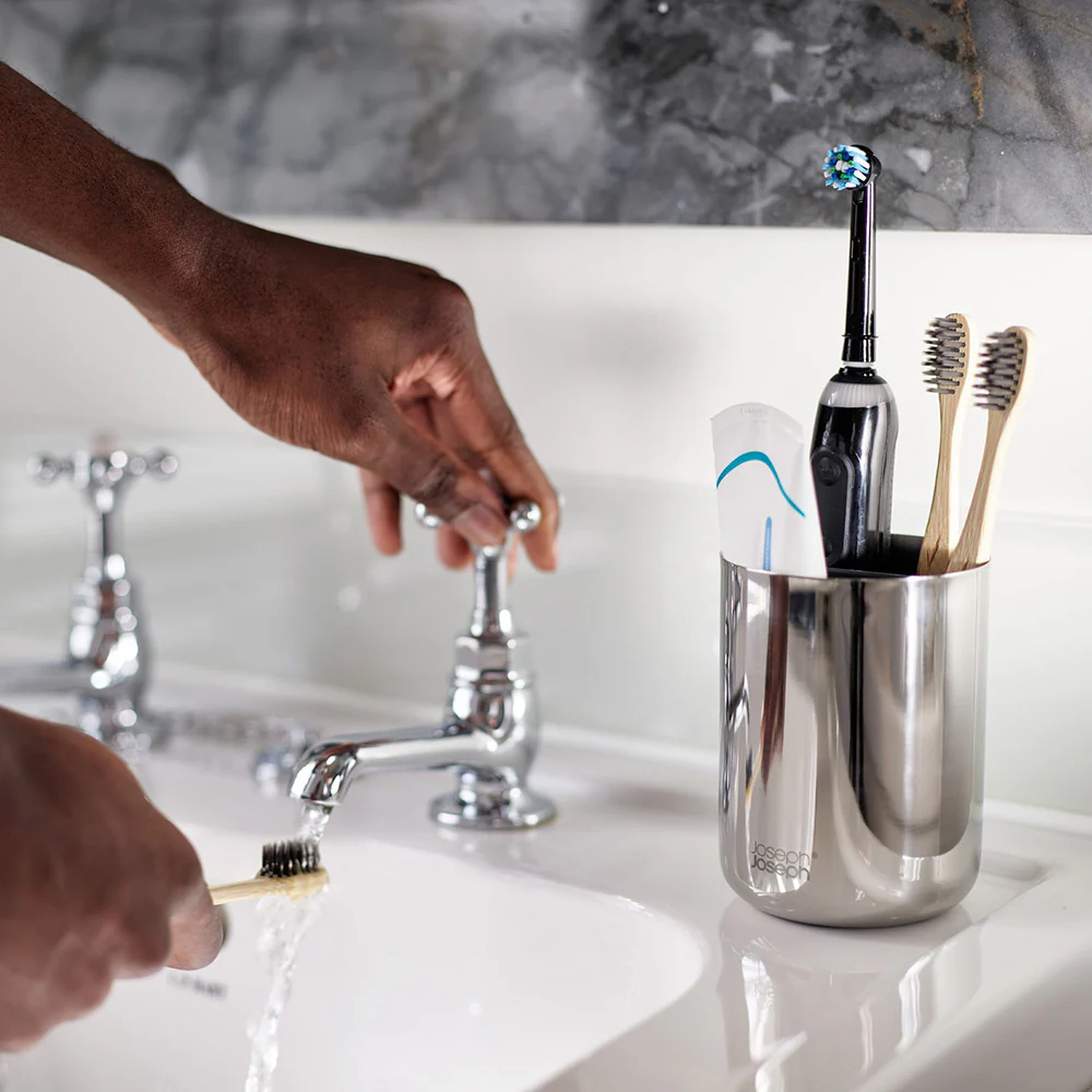 Joseph Joseph EasyStore Luxe Tandenborstelhouder S - RVS - Image 9