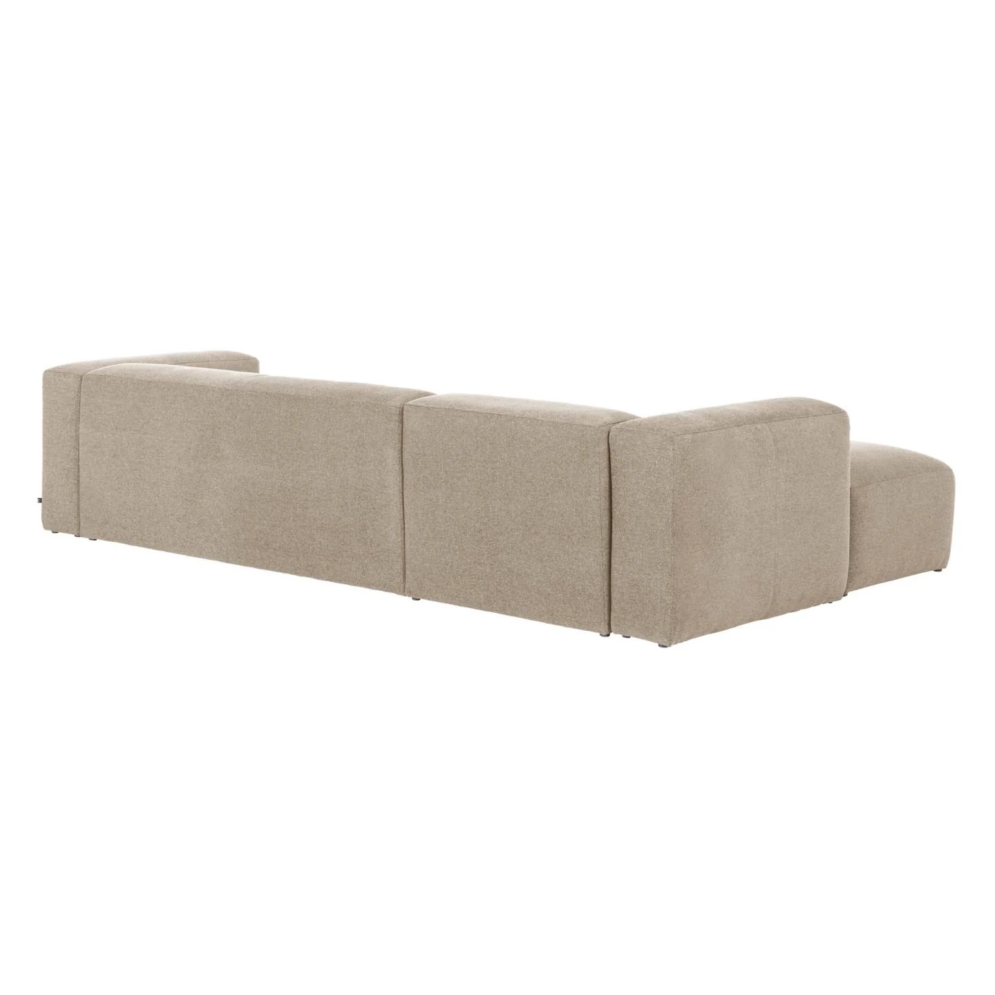 Kave Home - 4-zitsbank Blok beige met chaise longue links 330 cm - Image 5