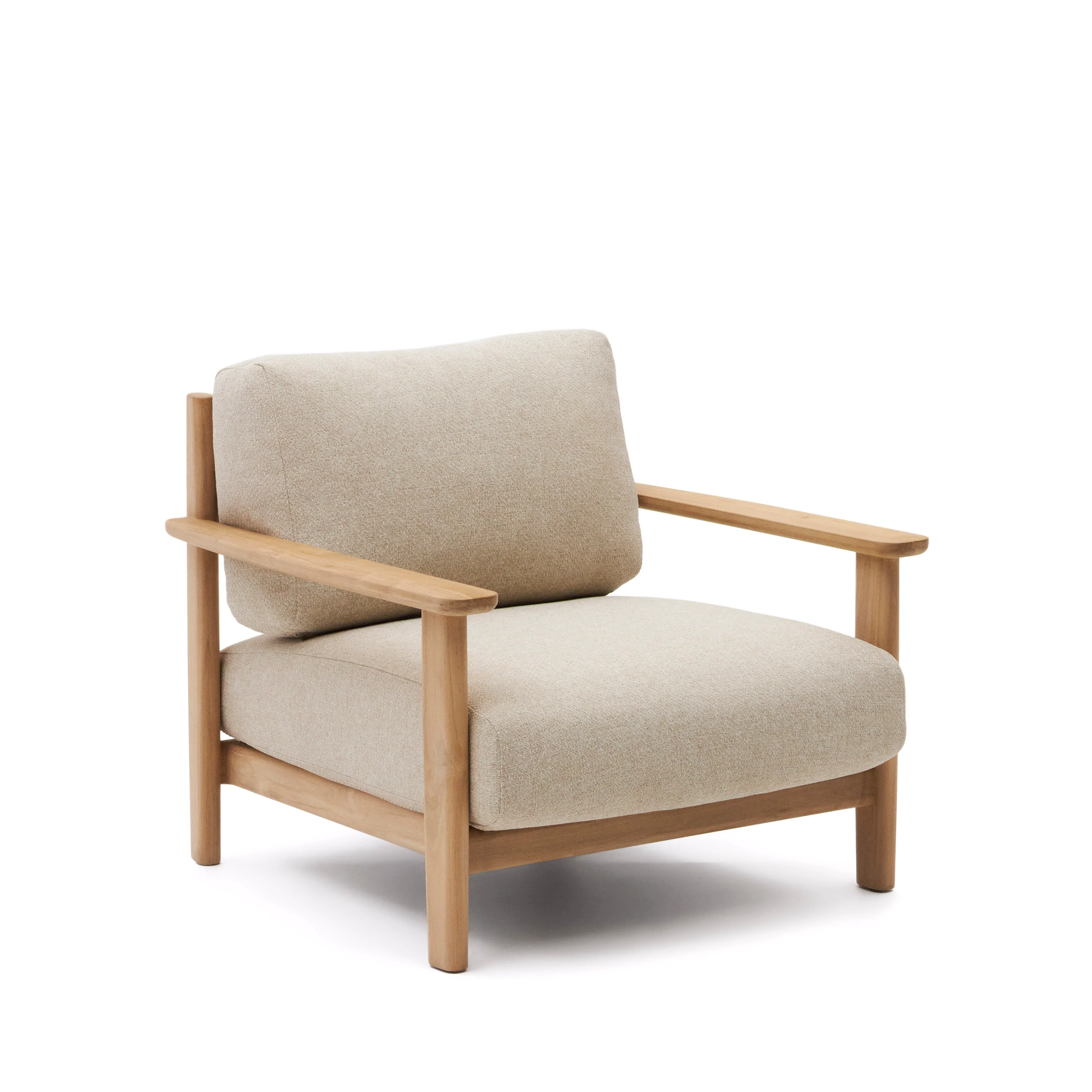 Kave Home - Fauteuil Tirant van FSC 100% massief teakhout - Image 2