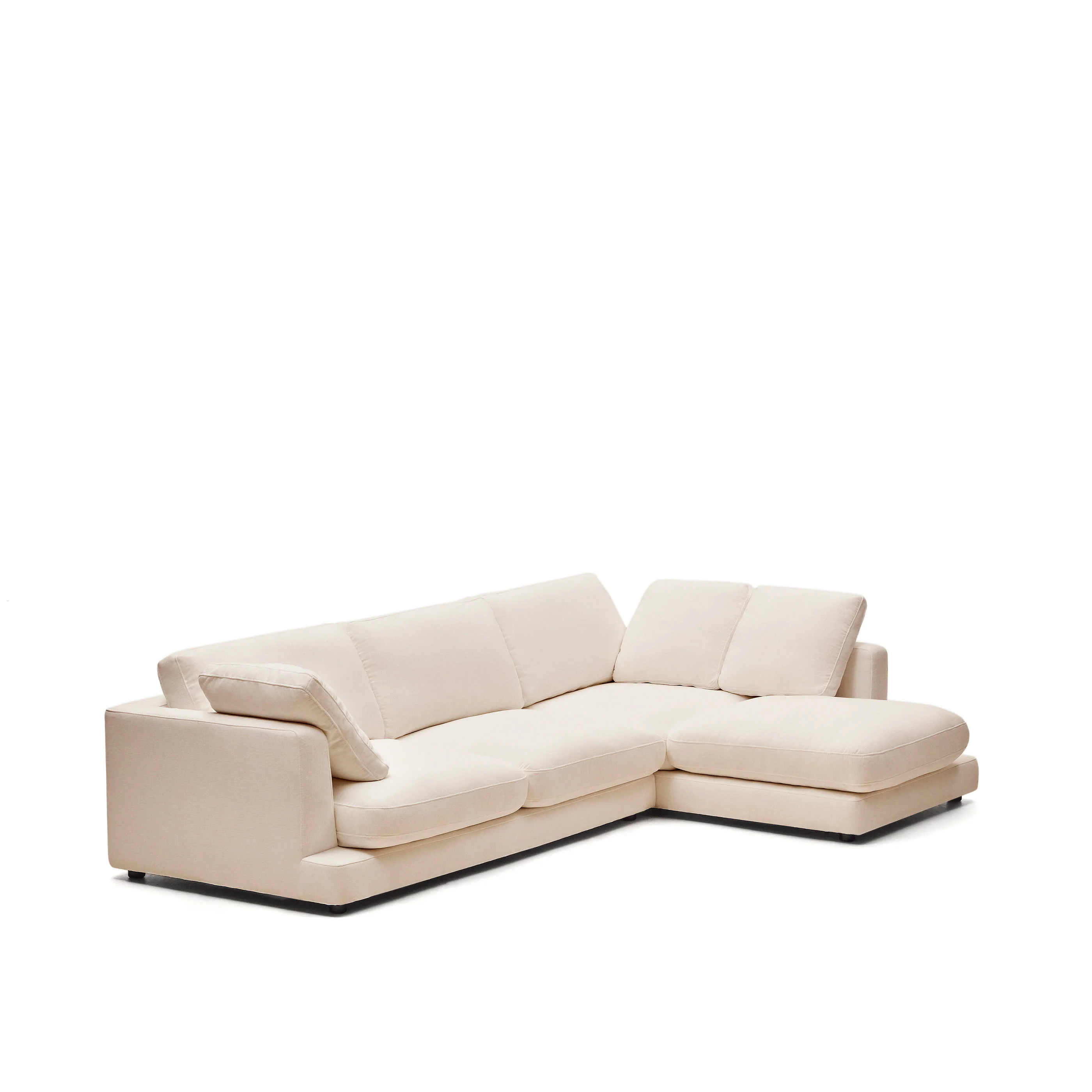 Kave Home Gala 4-zitsbank met Chaise Longue Rechts - Beige - Image 6