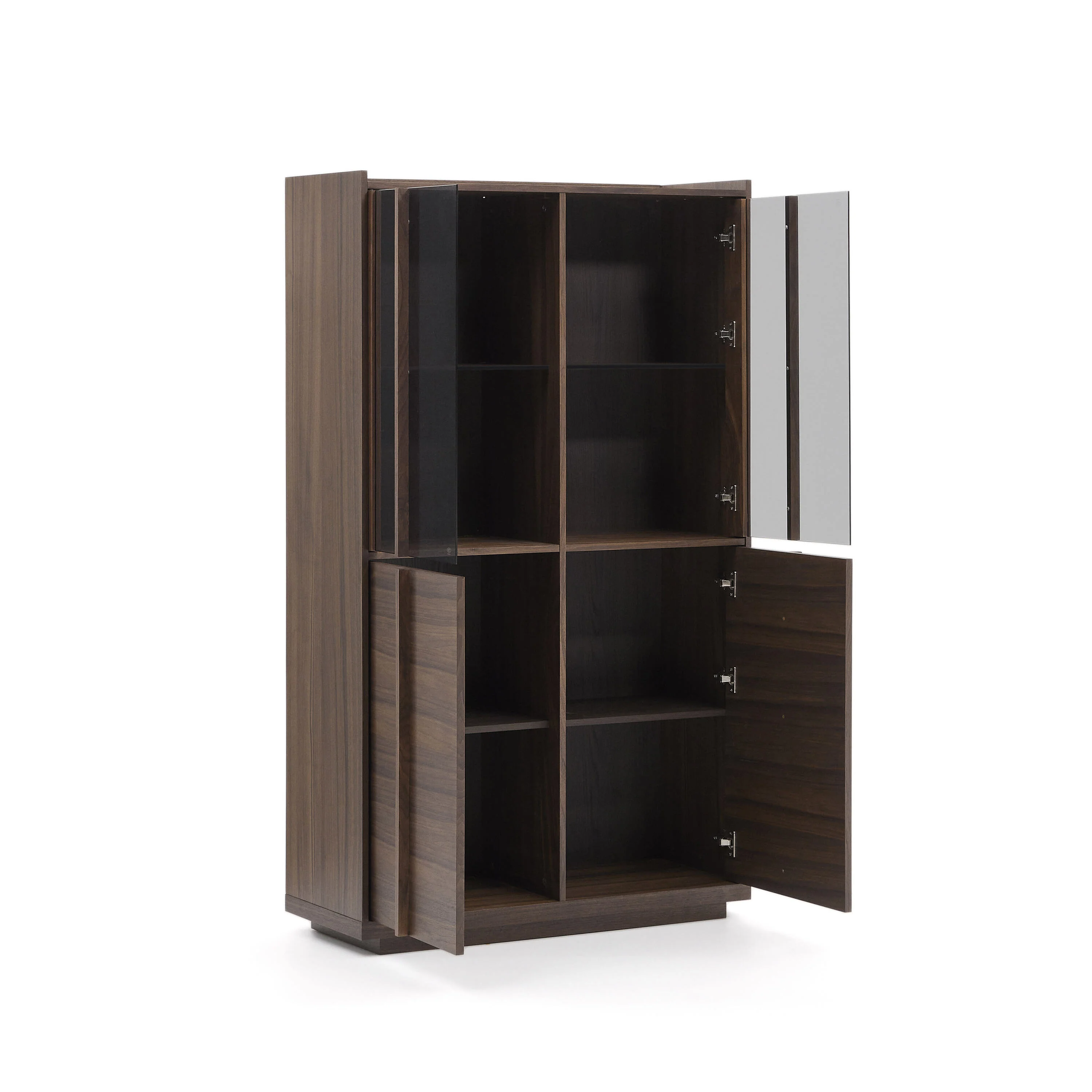 Kave Home - Onix vitrinekast massief notenhout en notenfineer donkere - Image 3