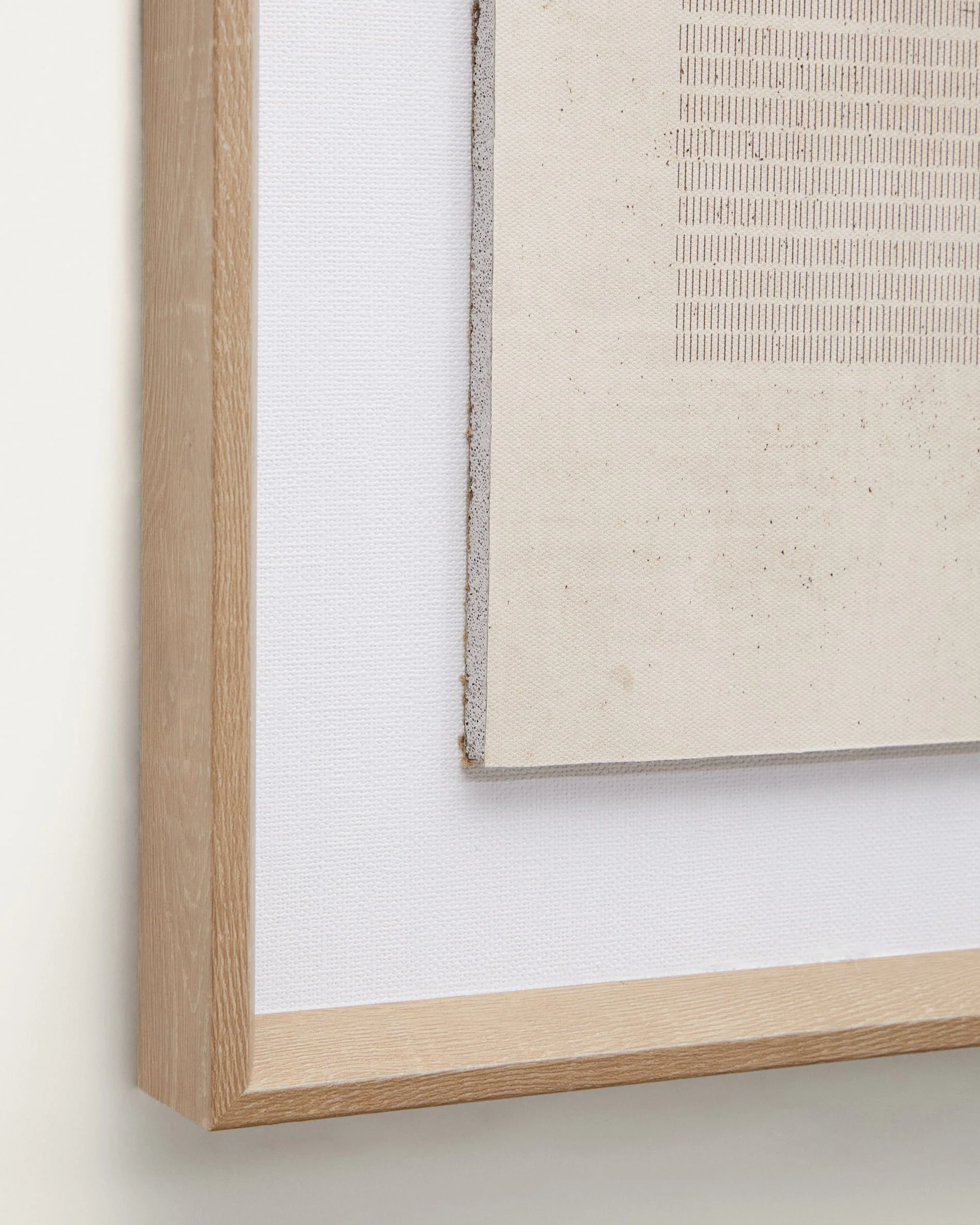 Kave Home - Schilderij Sormina met bruine strepen in het midden 30 x - Image 2