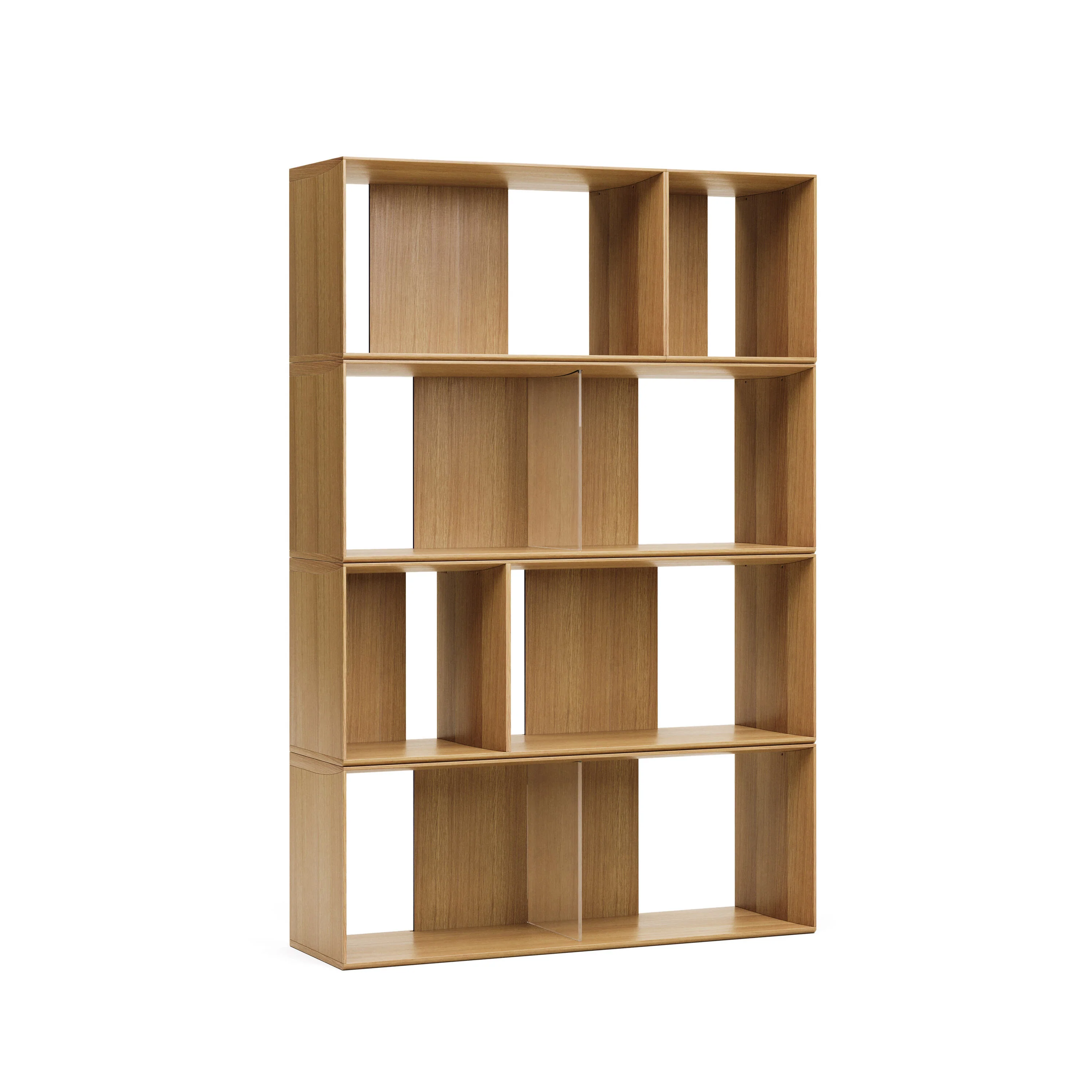 Kave Home - Set Litto van 6 modulaire planken in eikenfineer 101 x 152 - Image 5