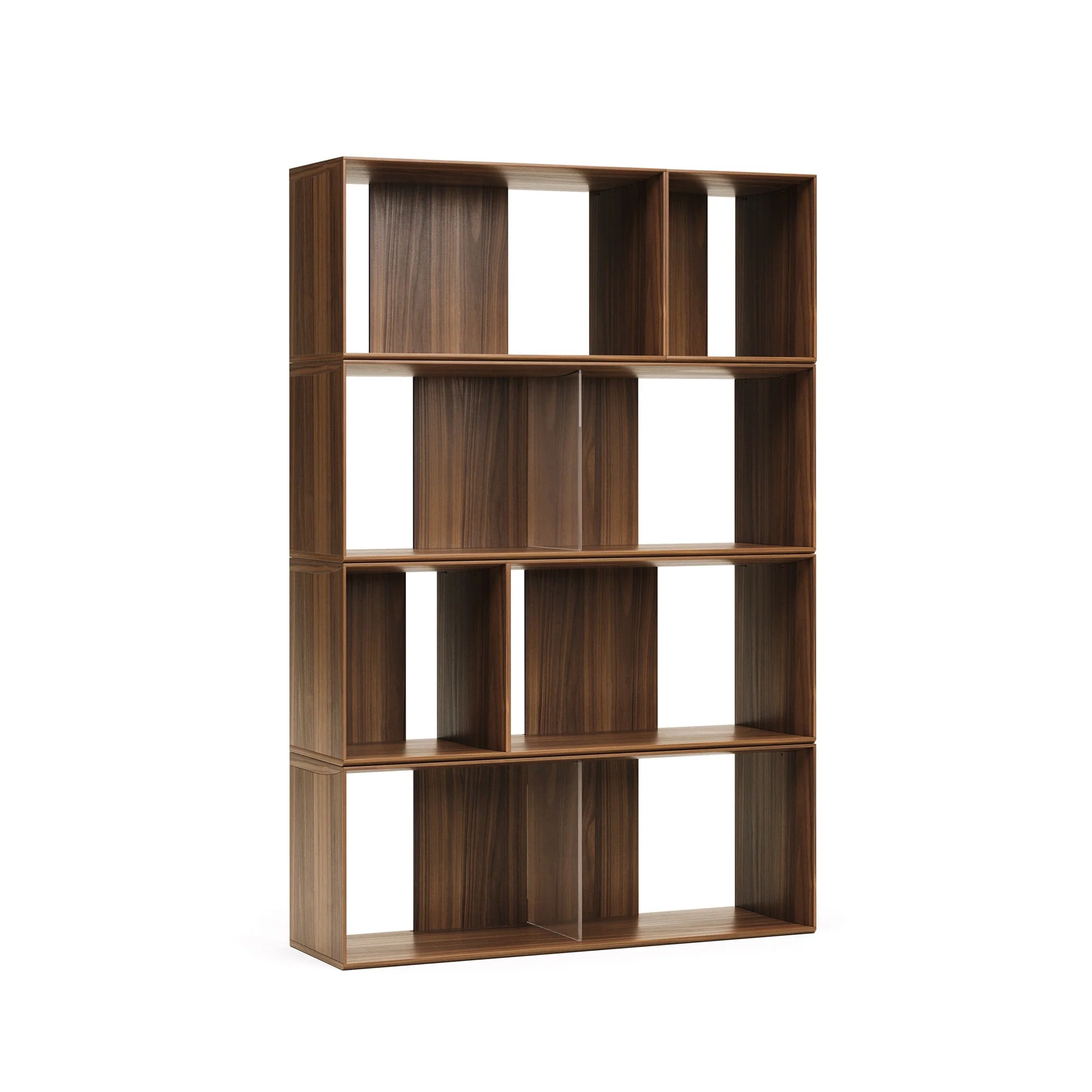 Kave Home - Set Litto van 6 modulaire planken in walnootfineer 101 x - Image 5