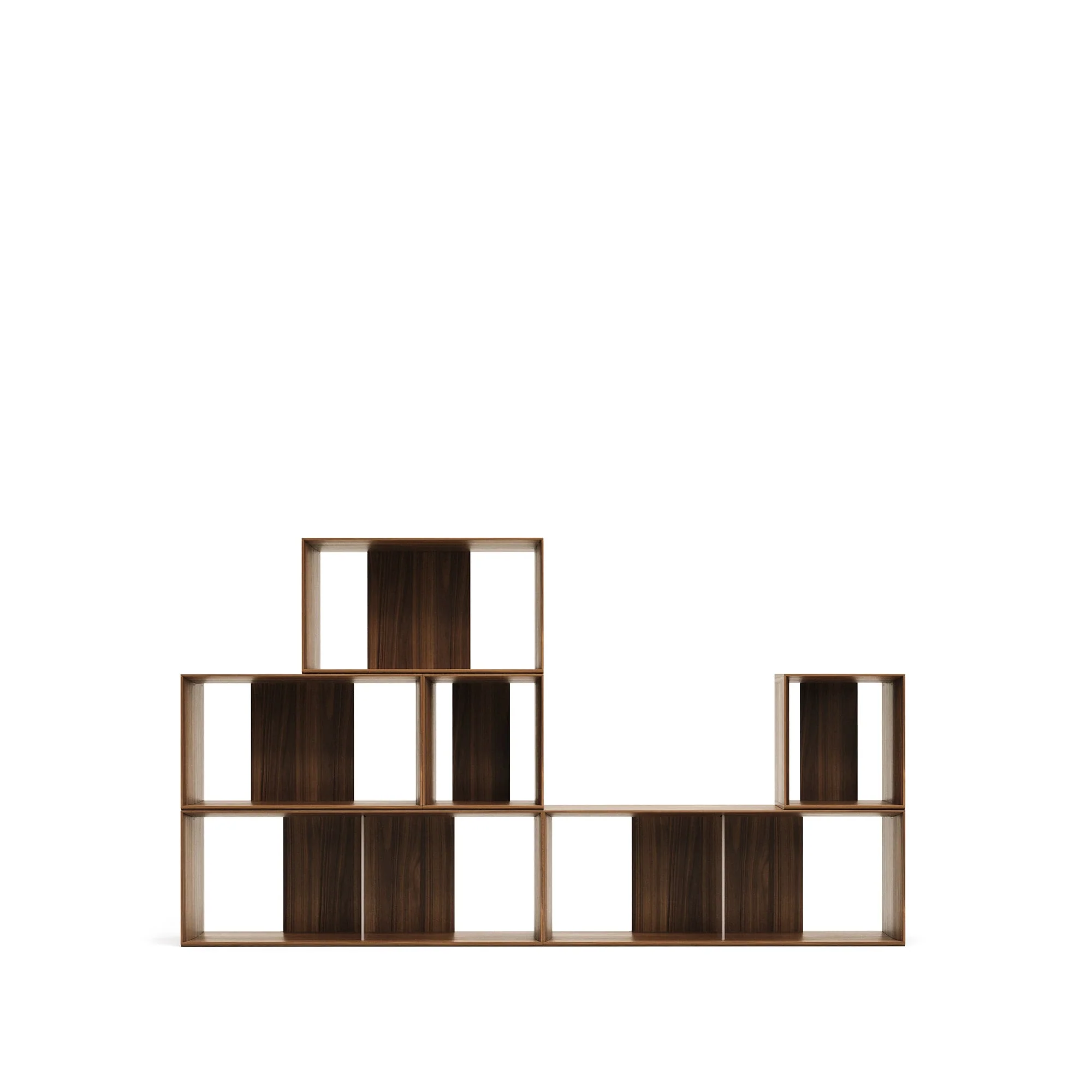 Kave Home - Set Litto van 6 modulaire planken in walnootfineer 101 x - Image 7
