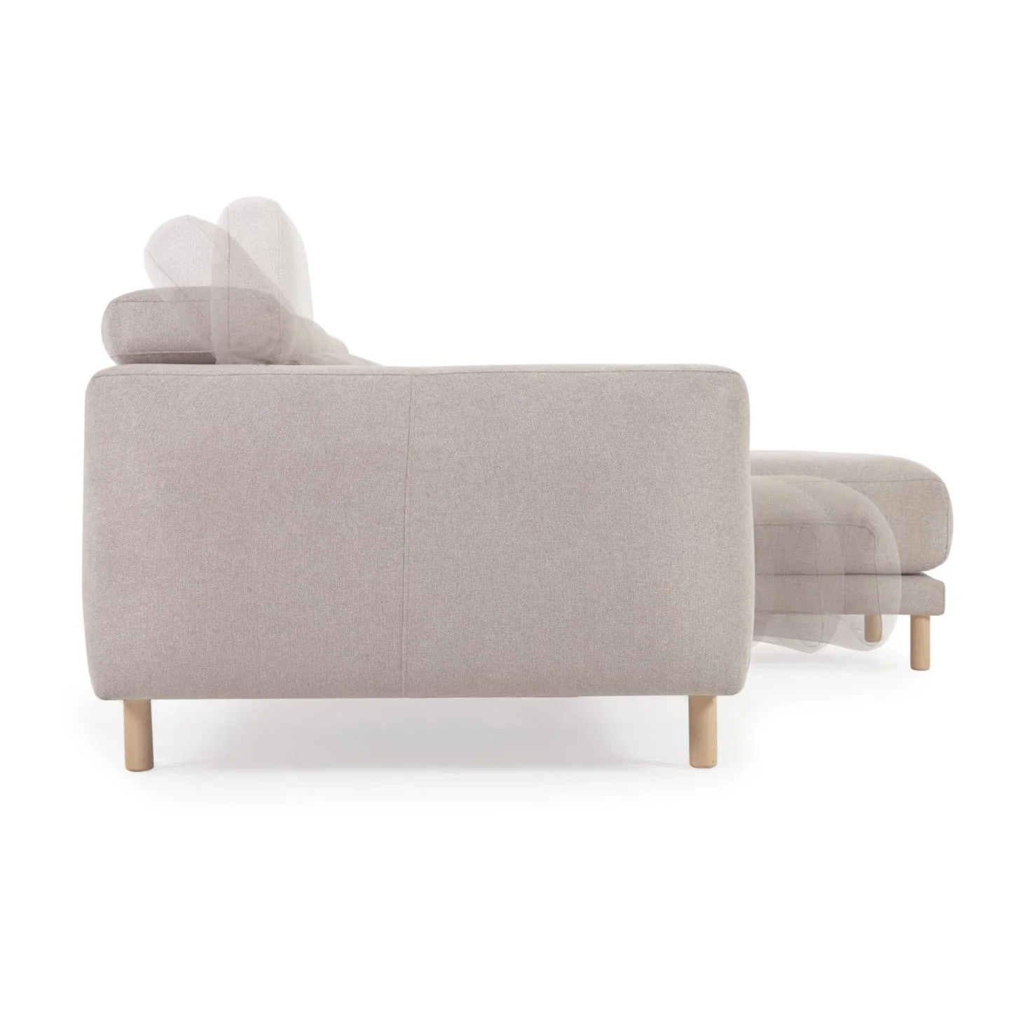 Kave Home - Singa 3-zitsbank met chaise longue rechts, verstelbare - Image 6