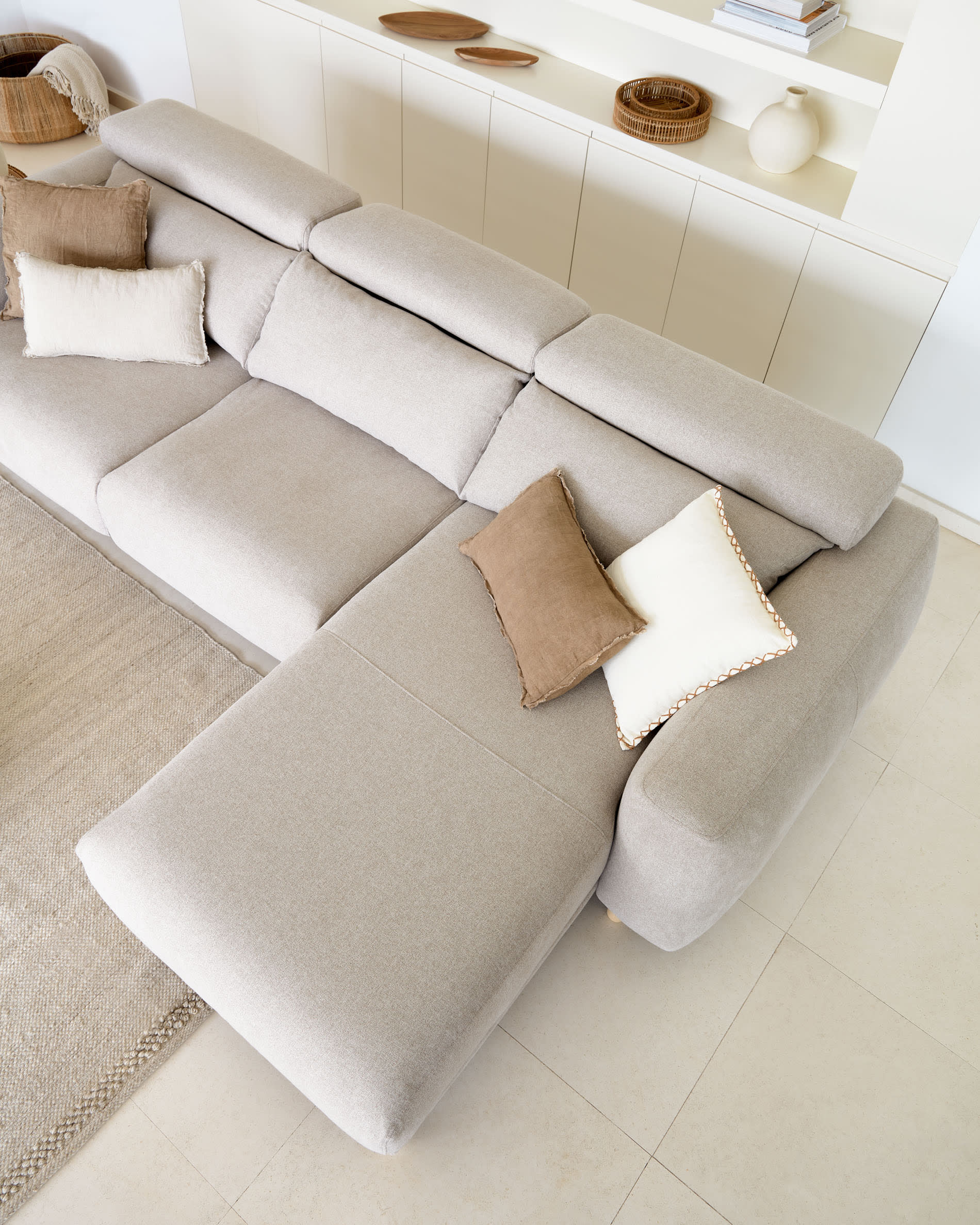 Kave Home - Singa 3-zitsbank met chaise longue rechts, verstelbare - Image 7